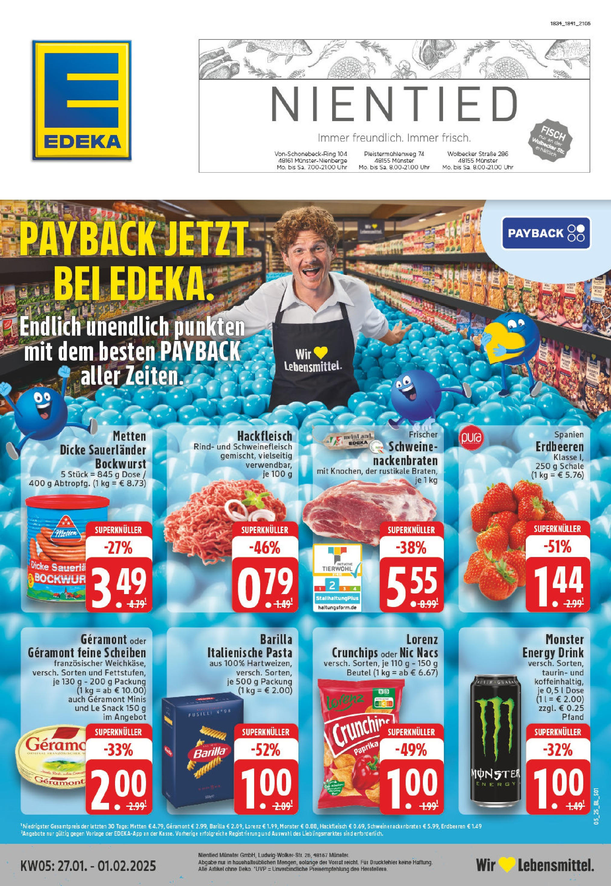 EDEKA Prospekt ab 27.01.2025 - Münster, Wolbeckerstraße 280 Online