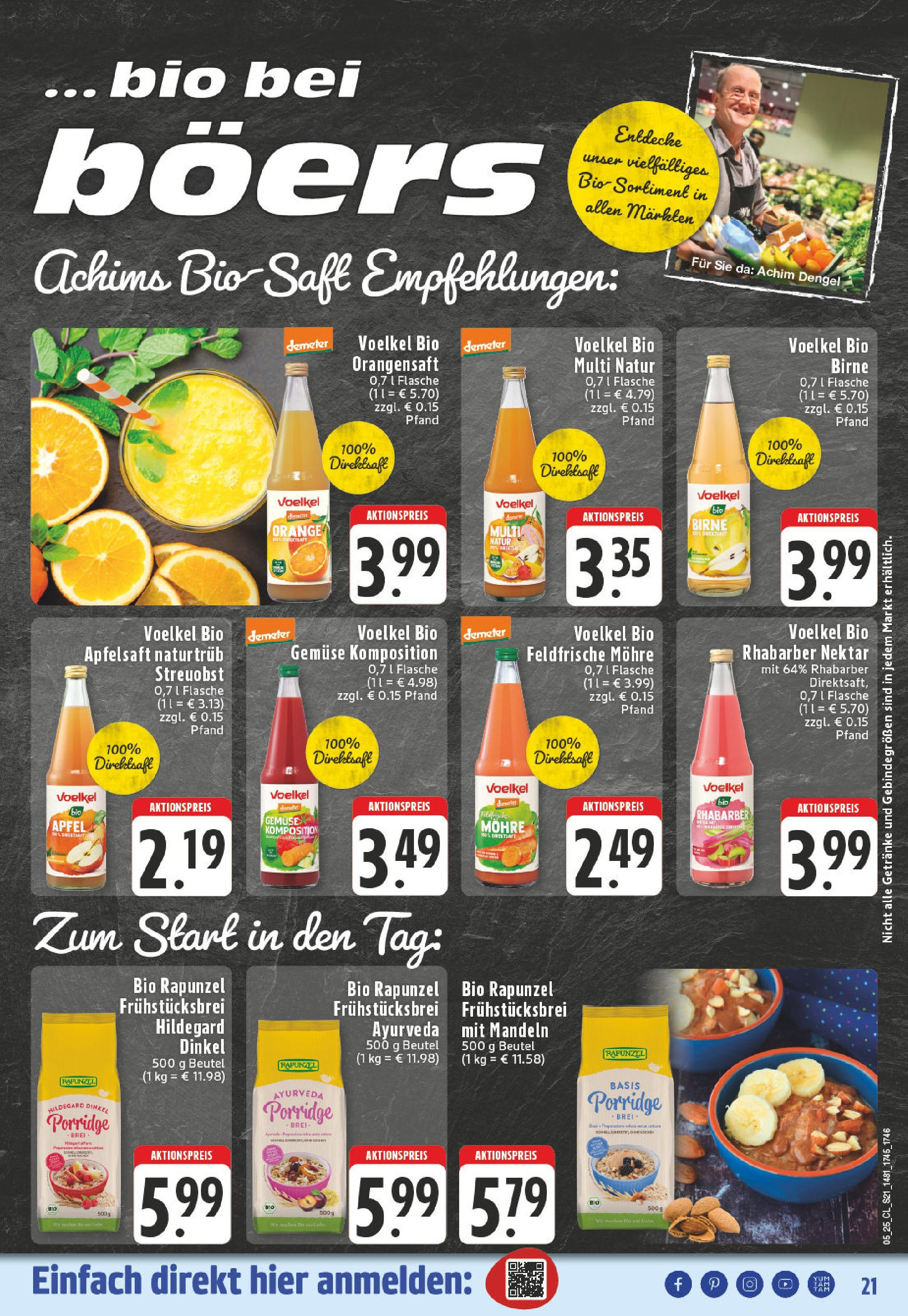 Edeka - Steinhagen, Mühlenstraße 2 (ab 27.01.2025) » Angebote Online | Seite: 21 | Produkte: Äpfel, Gemüse, Birne, Rhabarber