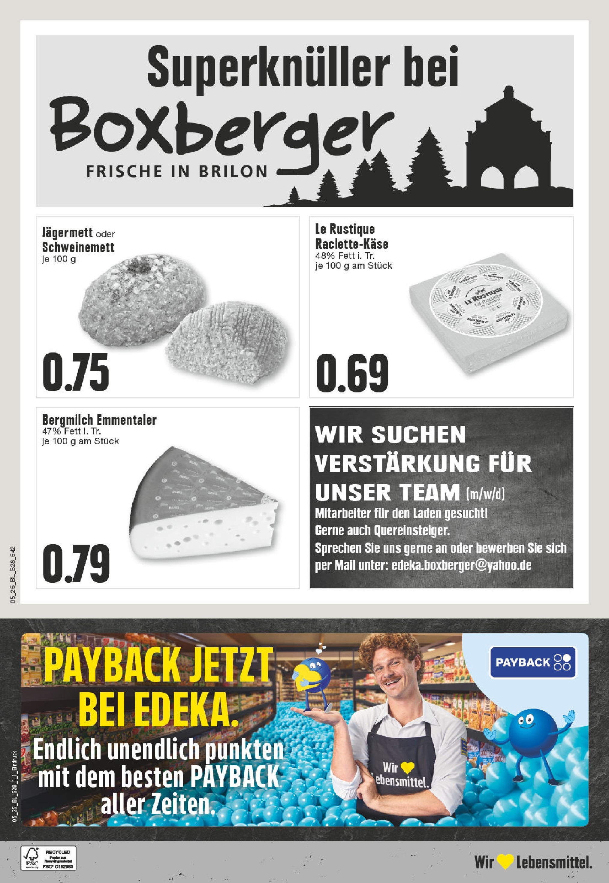 Edeka - Brilon, Mühlenweg 5 (ab 27.01.2025) » Angebote Online | Seite: 28 | Produkte: Raclette