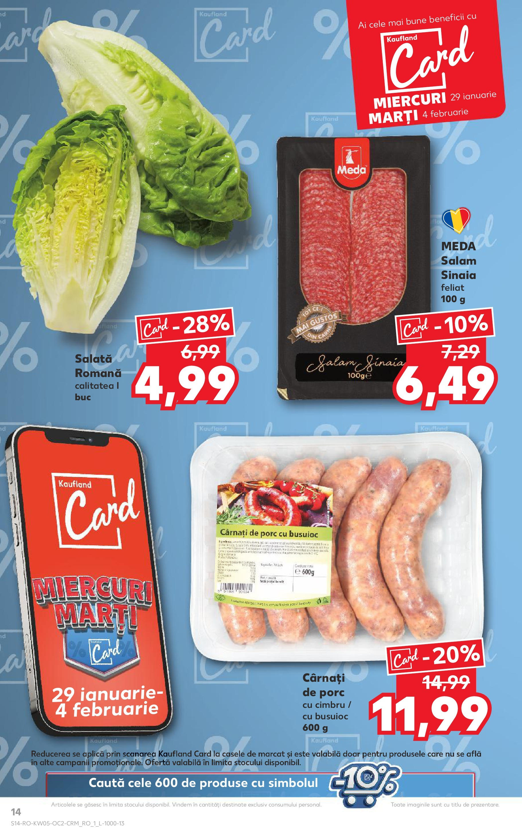 Catalog Kaufland - Deva 29.01.2025 - Revista si Oferta | Pagină: 14 | Produse: Salam, Salată, Cârnați