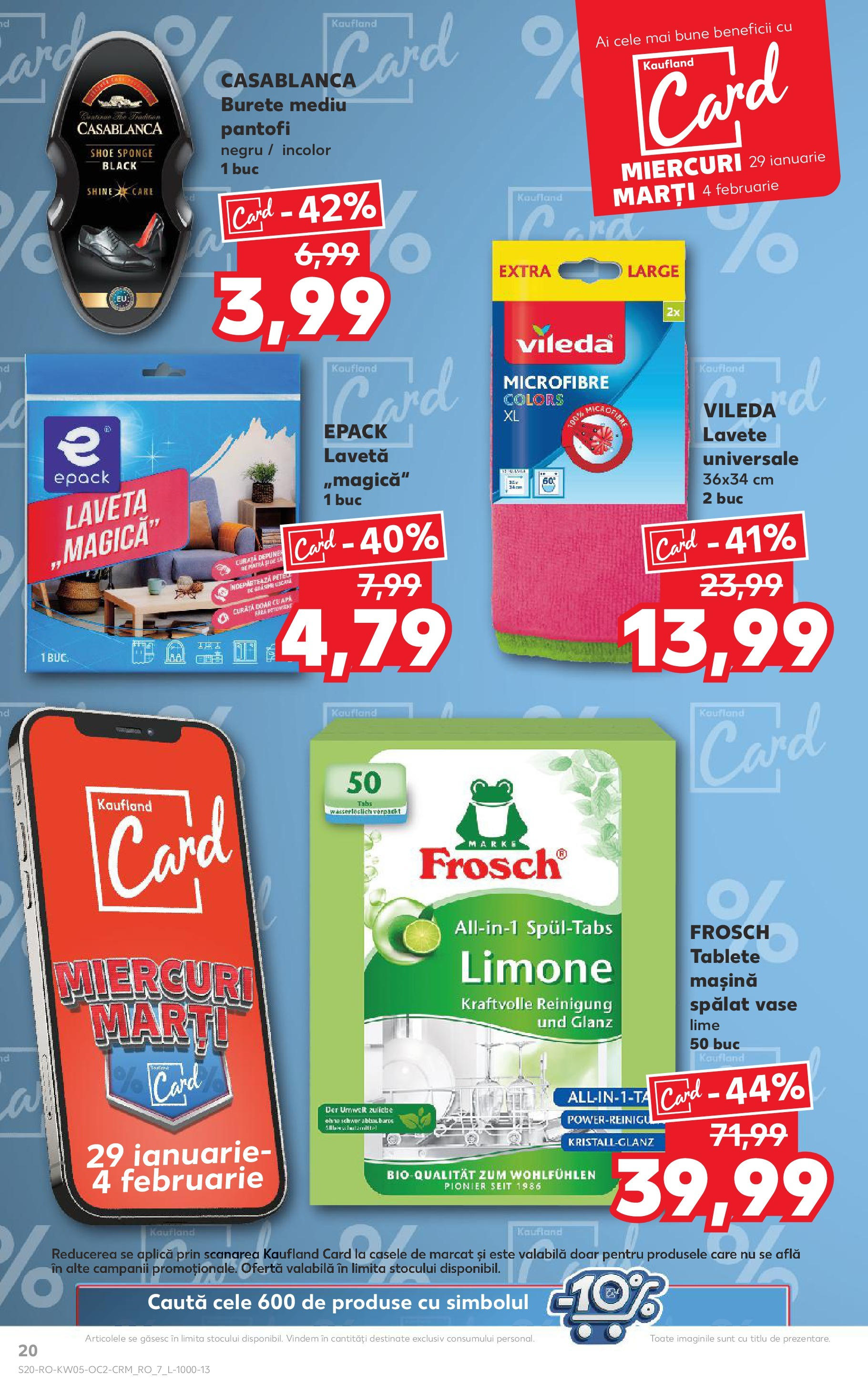 Catalog Kaufland - Deva 29.01.2025 - Revista si Oferta | Pagină: 20 | Produse: Lime, Pantofi, Burete, Lavete