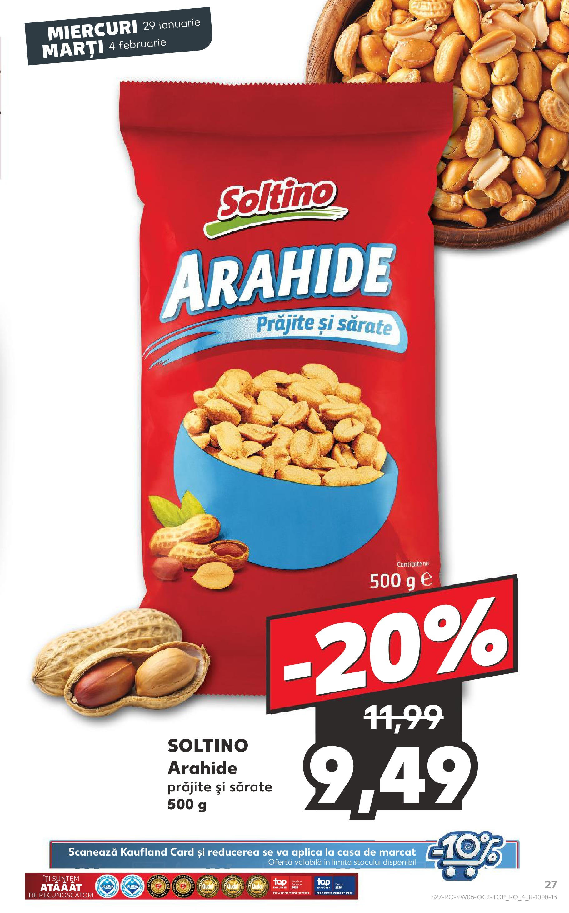 Catalog Kaufland - Deva 29.01.2025 - Revista si Oferta | Pagină: 27 | Produse: Arahide