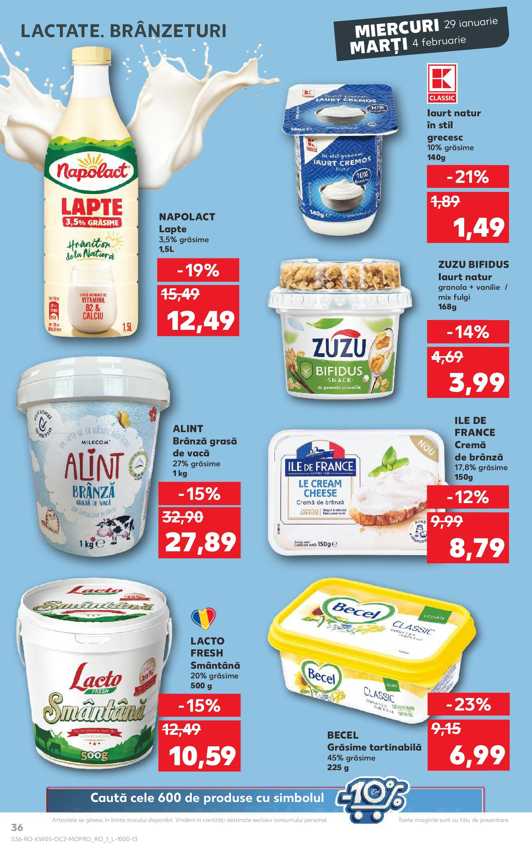 Catalog Kaufland - Deva 29.01.2025 - Revista si Oferta | Pagină: 36 | Produse: Lapte, Iaurt, Smântână, Fulgi