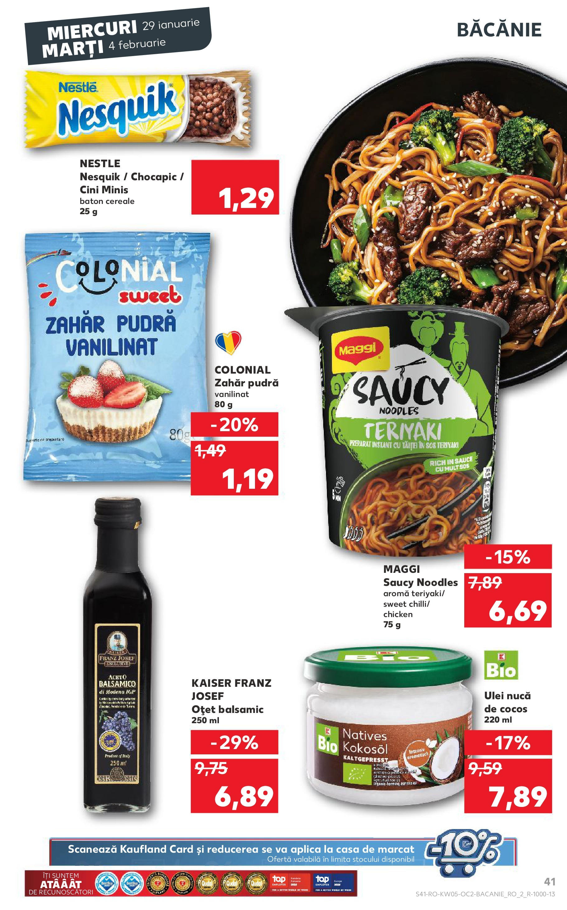 Catalog Kaufland - Deva 29.01.2025 - Revista si Oferta | Pagină: 41 | Produse: Pudră, Noodles, Cereale, Sos