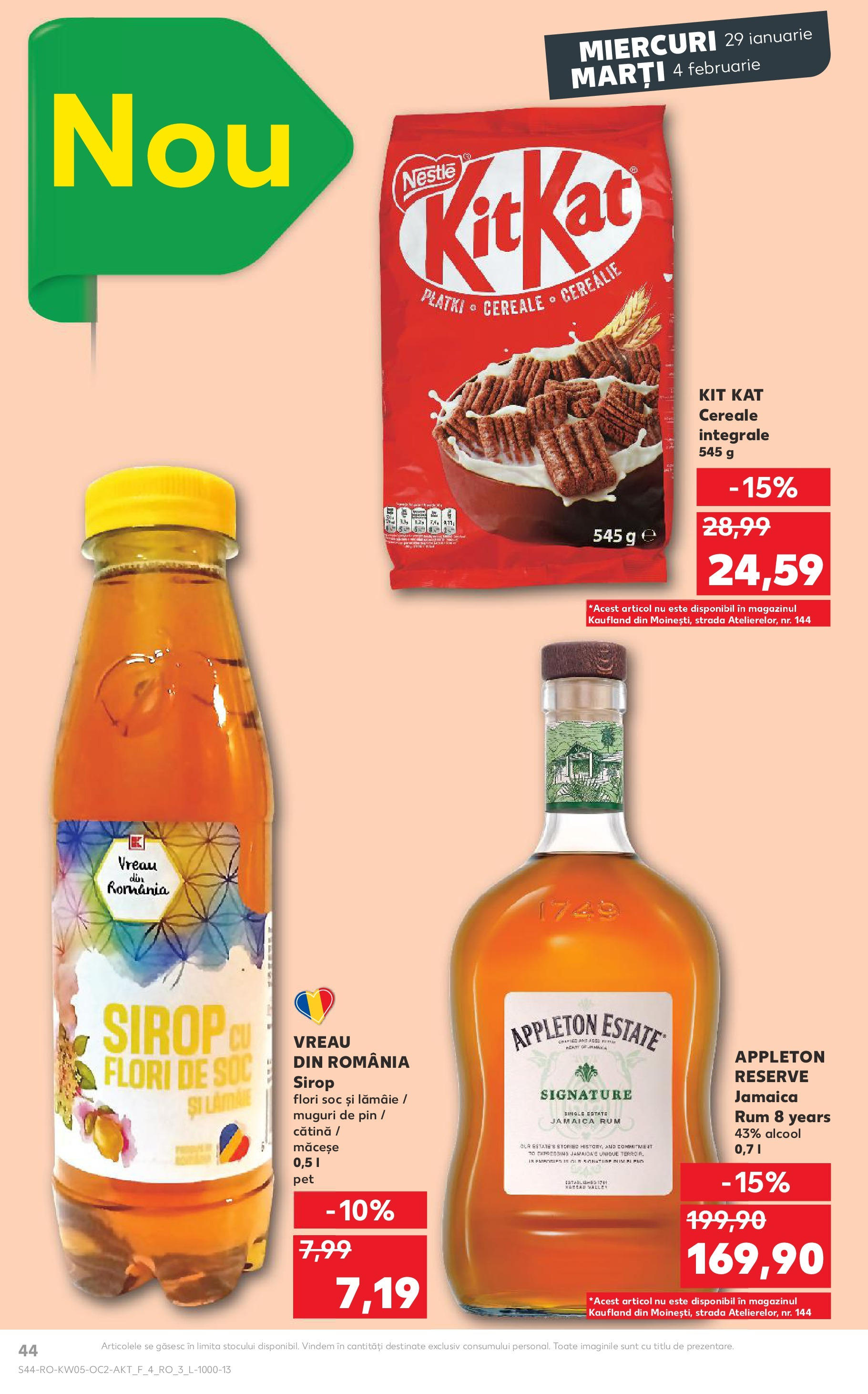 Catalog Kaufland - Deva 29.01.2025 - Revista si Oferta | Pagină: 44 | Produse: Cereale, Sirop, Lămâie