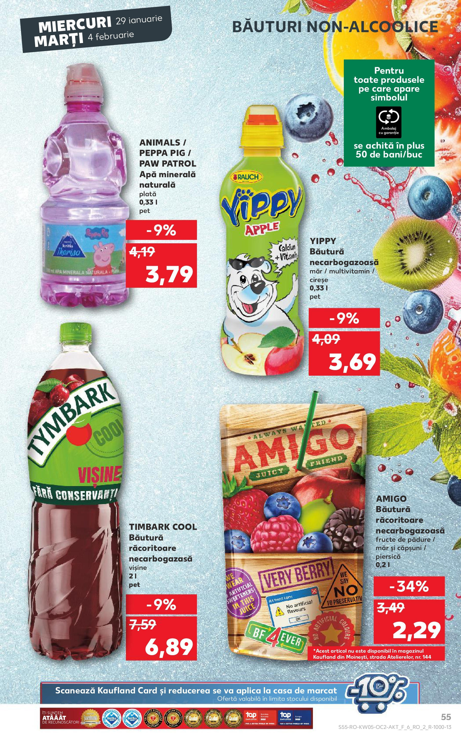 Catalog Kaufland - Deva 29.01.2025 - Revista si Oferta | Pagină: 55 | Produse: Piersică, Cireșe, Apă, Fructe