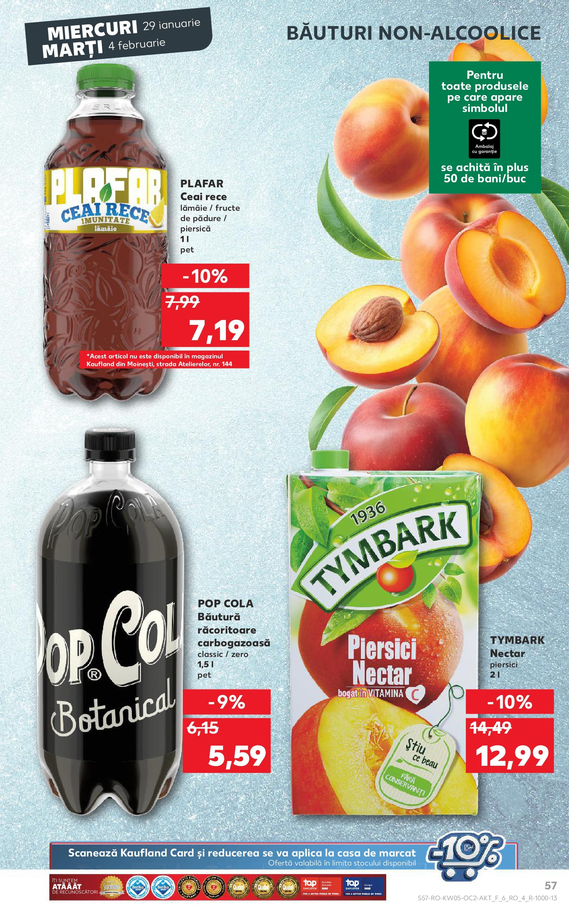 Catalog Kaufland - Deva 29.01.2025 - Revista si Oferta | Pagină: 57 | Produse: Piersică, Ceai, Fructe, Lămâie