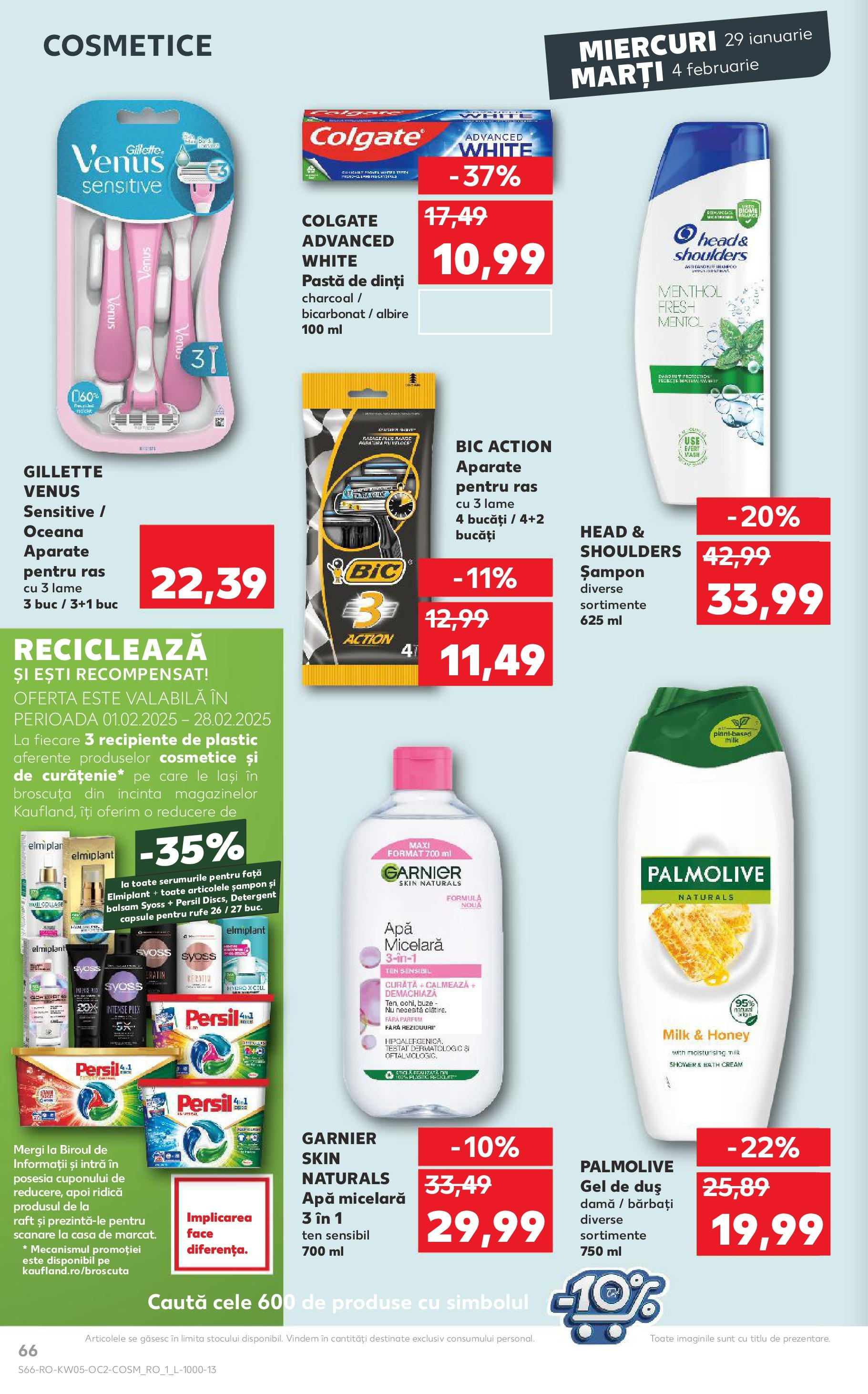 Catalog Kaufland - Deva 29.01.2025 - Revista si Oferta | Pagină: 66 | Produse: Raft, Recipiente, Apă micelară, Gel de duș