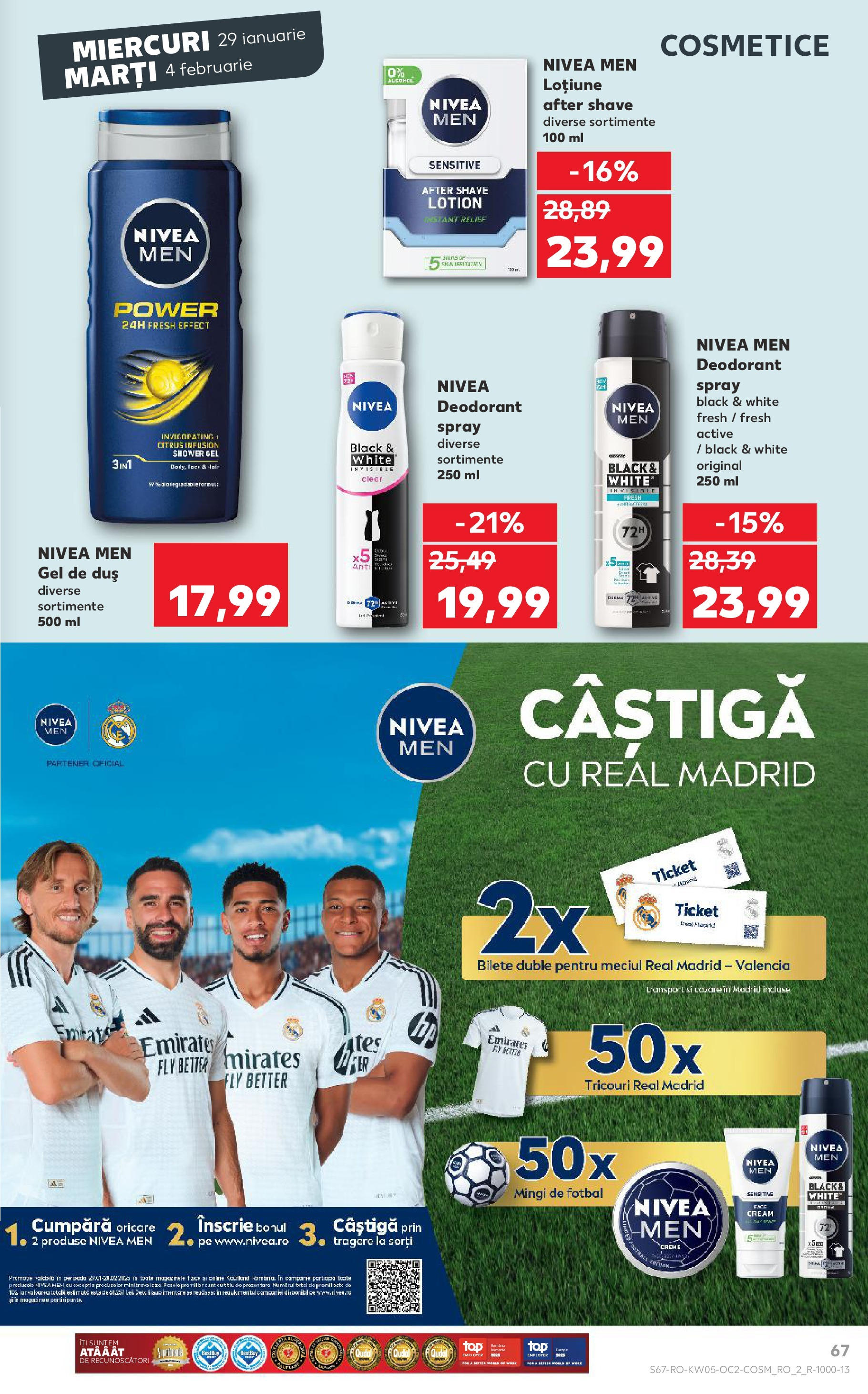 Catalog Kaufland - Deva 29.01.2025 - Revista si Oferta | Pagină: 67 | Produse: After shave, Duș, Gel de duș, Deodorant