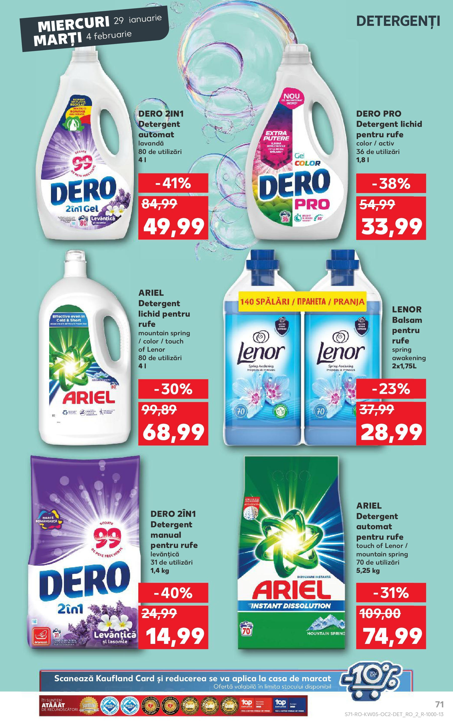 Catalog Kaufland - Deva 29.01.2025 - Revista si Oferta | Pagină: 71 | Produse: Balsam, Detergent