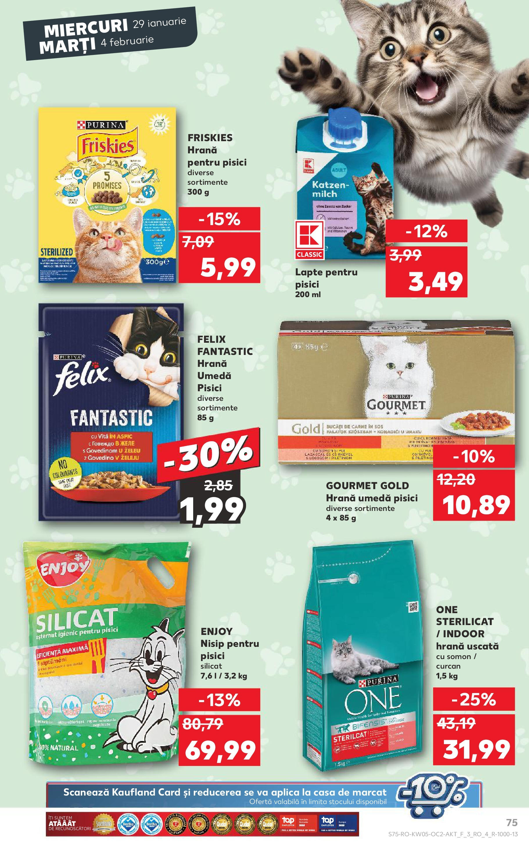 Catalog Kaufland - Deva 29.01.2025 - Revista si Oferta | Pagină: 75 | Produse: Hrană pentru pisici, Lapte, Sos