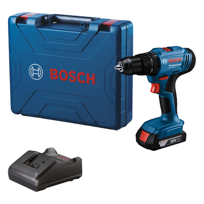 АКУМУЛАТОРНА УДАРНА БОРМАШИНА BOSCH PROFESSIONAL GSB 183 Li 18 V, 56.00 nm, БРОЙ БАТЕРИИ 1, 2.00 Ah, КУФАР