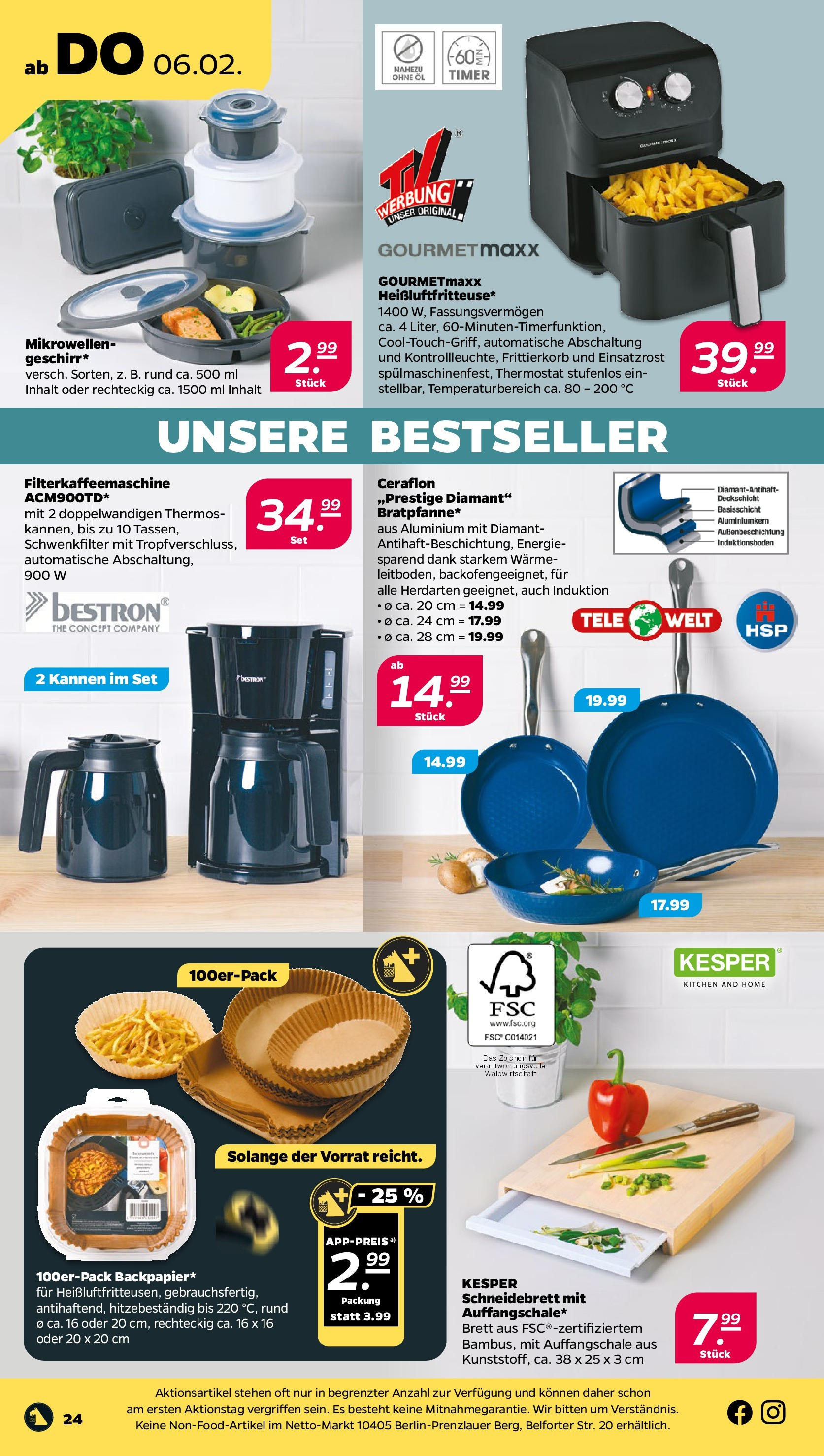 Netto - Netto APS : Wochenangebote ab 02.02.2025 → Angebote nächste Woche | Seite: 24 | Produkte: Öl, Filterkaffeemaschine