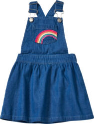 ALANA Latzkleid mit Rüschen & Regenbogen-Applikation, blau, Gr. 98