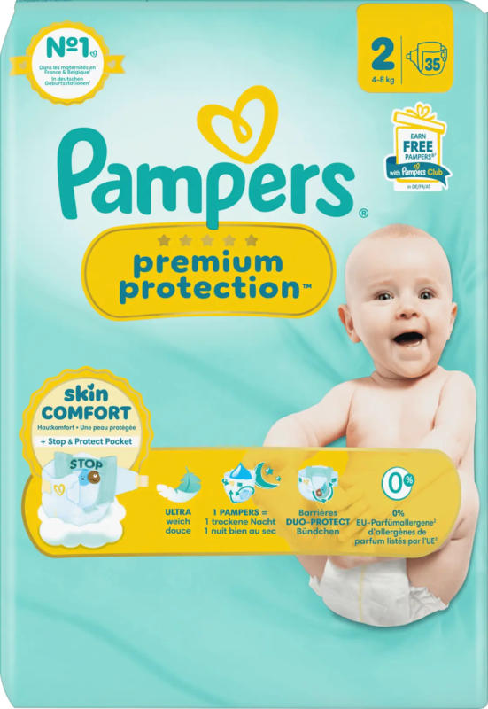 Pampers Windeln Premium Protection Gr.2 Mini (4-8 kg)