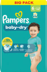 Pampers Windeln Baby Dry Gr.6 Extra Large (13-18 kg), Big Pack