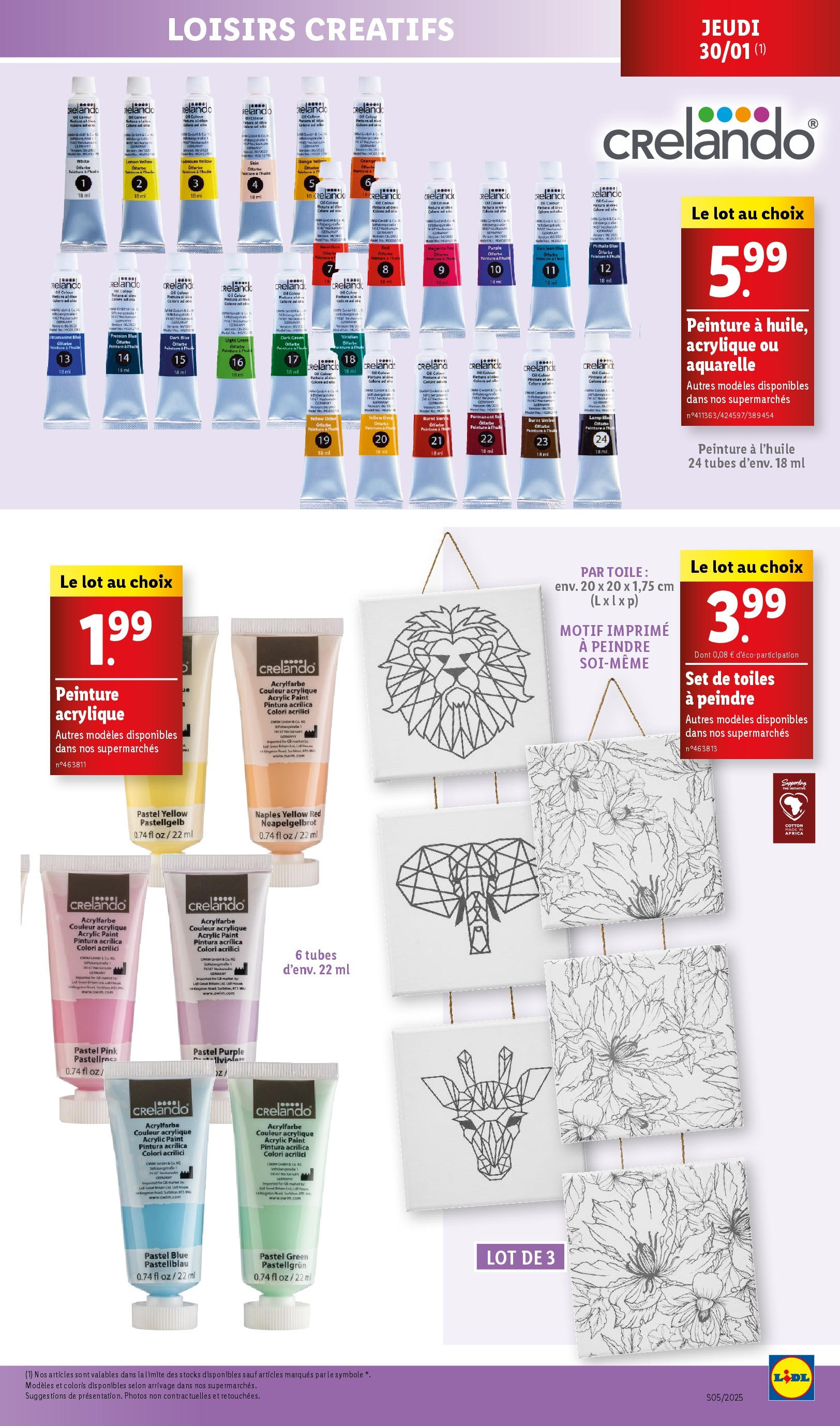 Catalogue LIDL du 28/01/2025 | Promo prospectus en ligne | Page: 53 | Produits: Peinture à l'huile, Orange, Thé