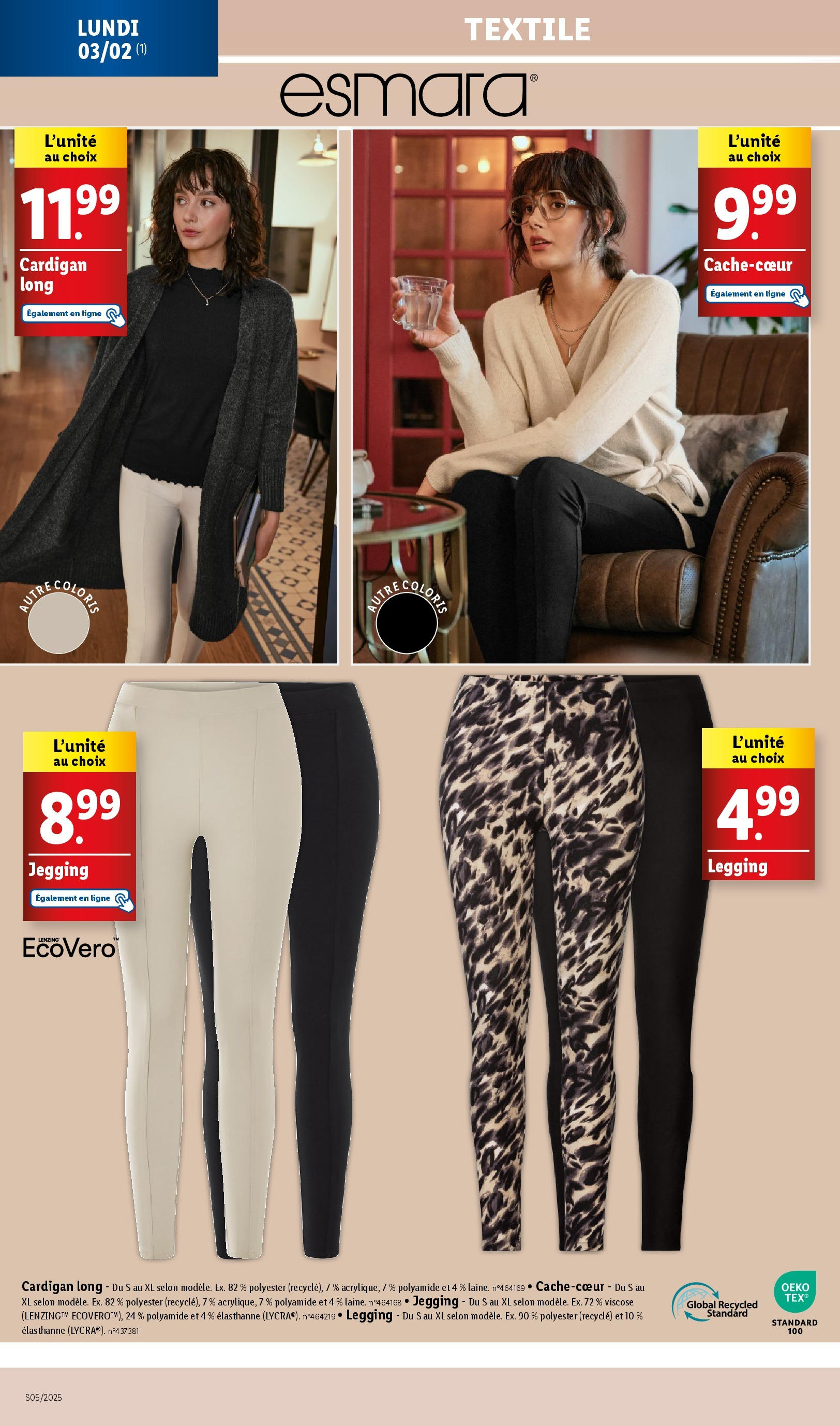 Catalogue LIDL du 28/01/2025 | Promo prospectus en ligne | Page: 66 | Produits: Cardigan