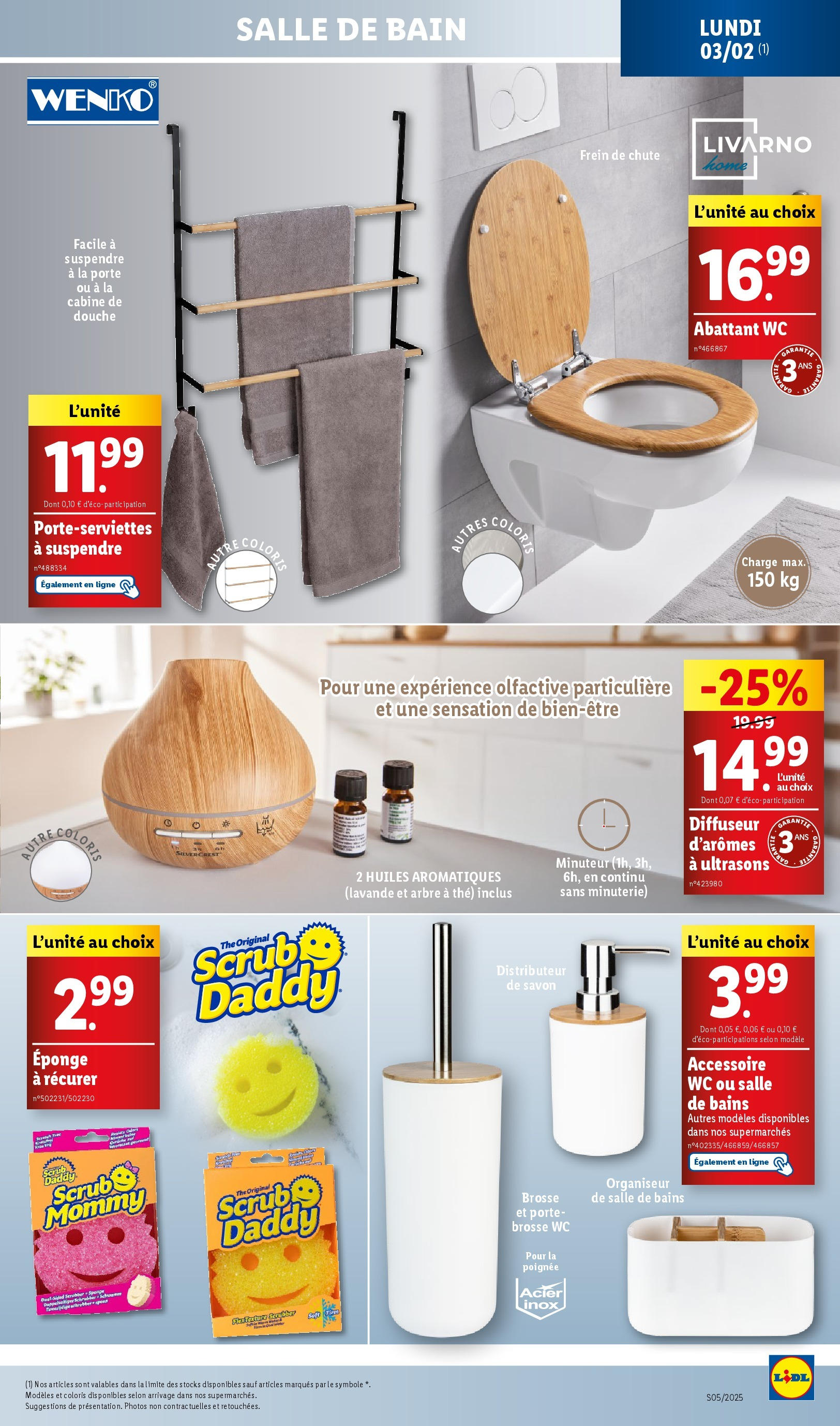 Catalogue LIDL du 28/01/2025 | Promo prospectus en ligne | Page: 69 | Produits: Lavande, Brosse, Porte, Thé