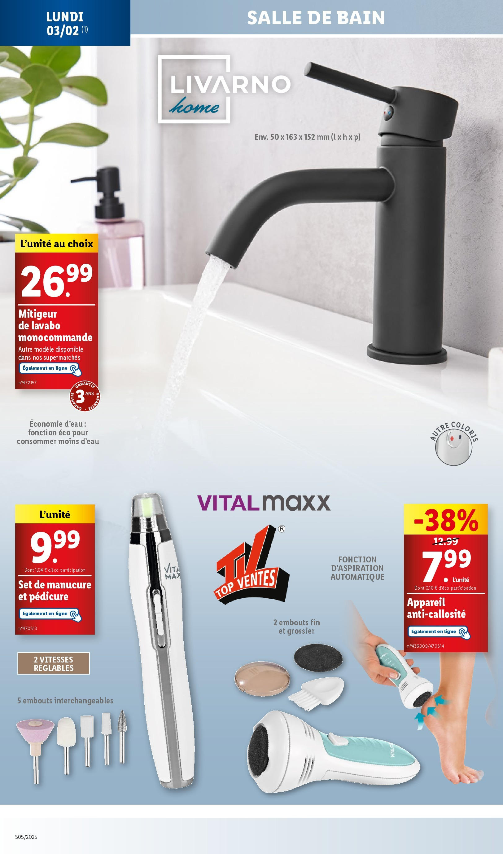 Catalogue LIDL du 28/01/2025 | Promo prospectus en ligne | Page: 70 | Produits: Lavabo