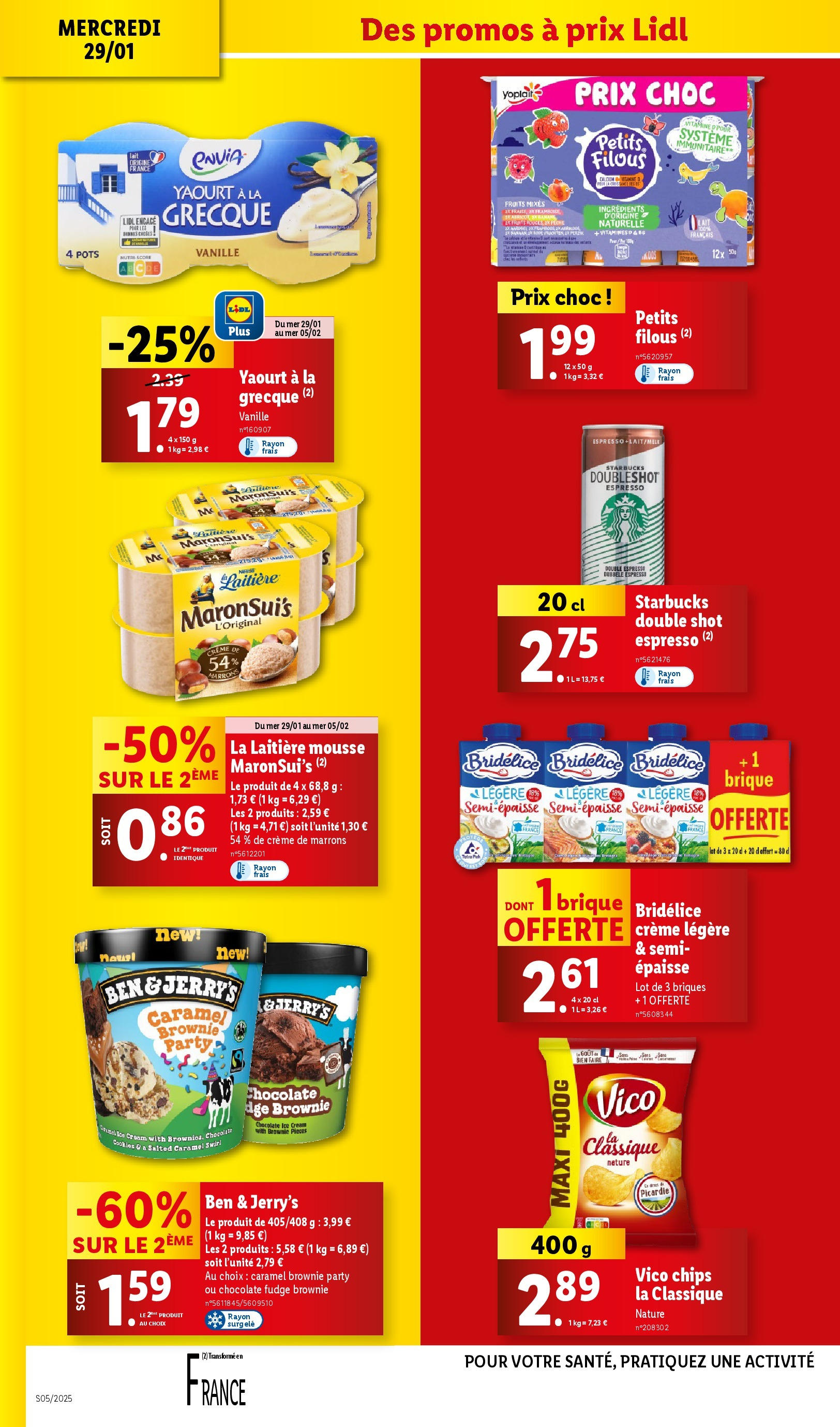 Catalogue LIDL du 28/01/2025 | Promo prospectus en ligne | Page: 16 | Produits: Mousse, Briques, Yaourt à La Grecque, Yaourt