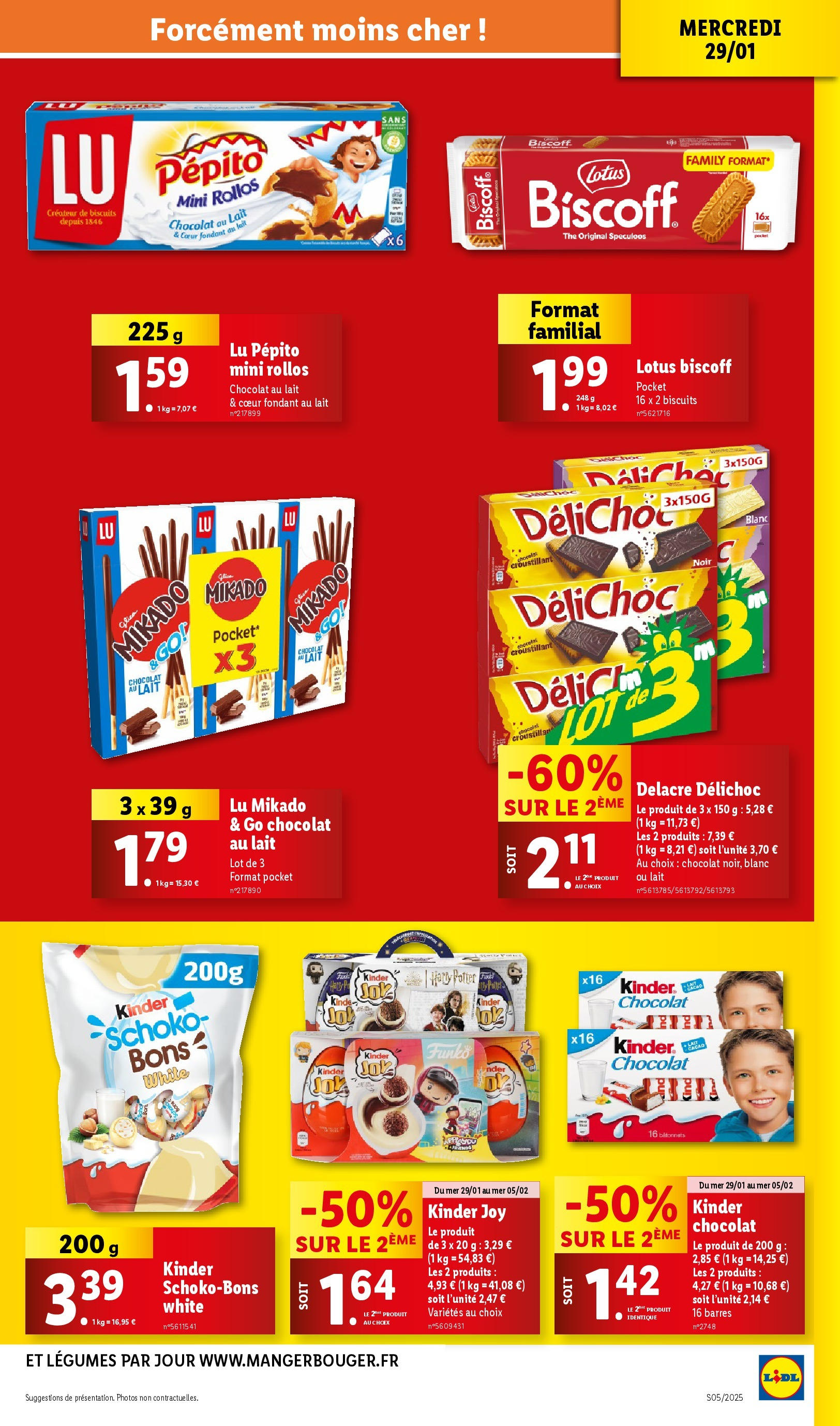 Catalogue LIDL du 28/01/2025 | Promo prospectus en ligne | Page: 19 | Produits: Spéculoos, Kinder Joy, Lait, Biscuits