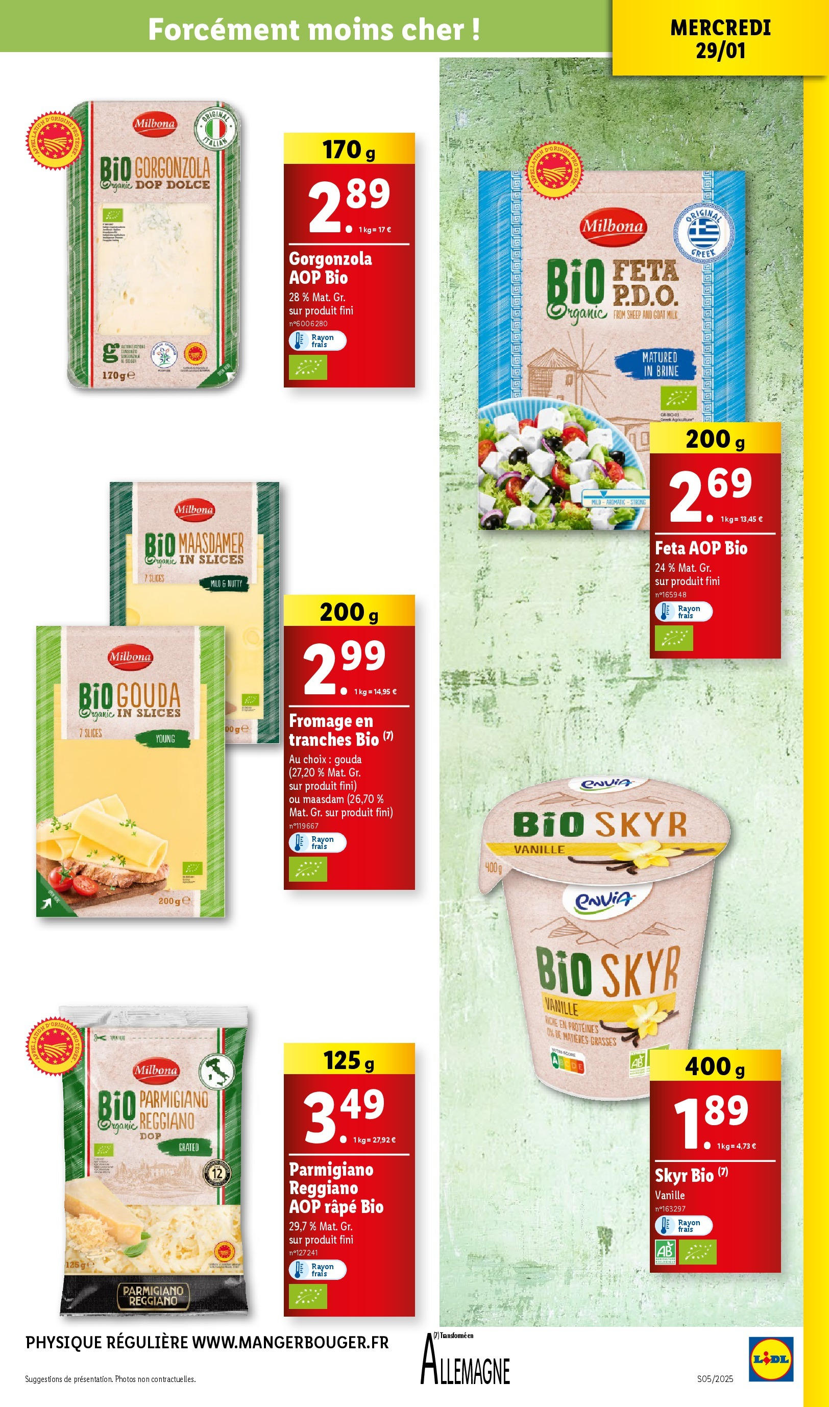 Catalogue LIDL du 28/01/2025 | Promo prospectus en ligne | Page: 27 | Produits: Feta, Fromage, Skyr, Gouda