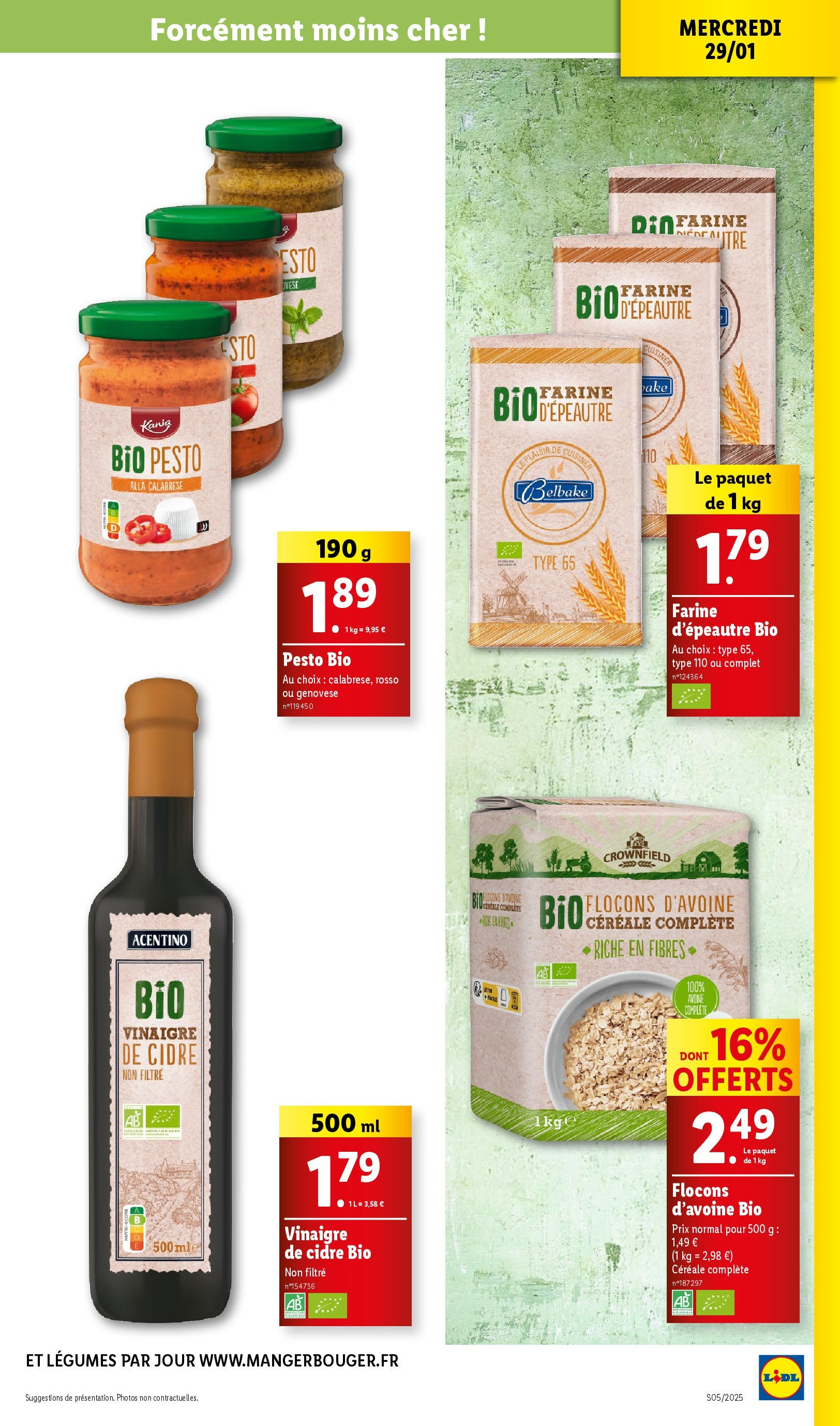 Catalogue LIDL du 28/01/2025 | Promo prospectus en ligne | Page: 29 | Produits: Flocons, Filtre, Pesto, Cidre