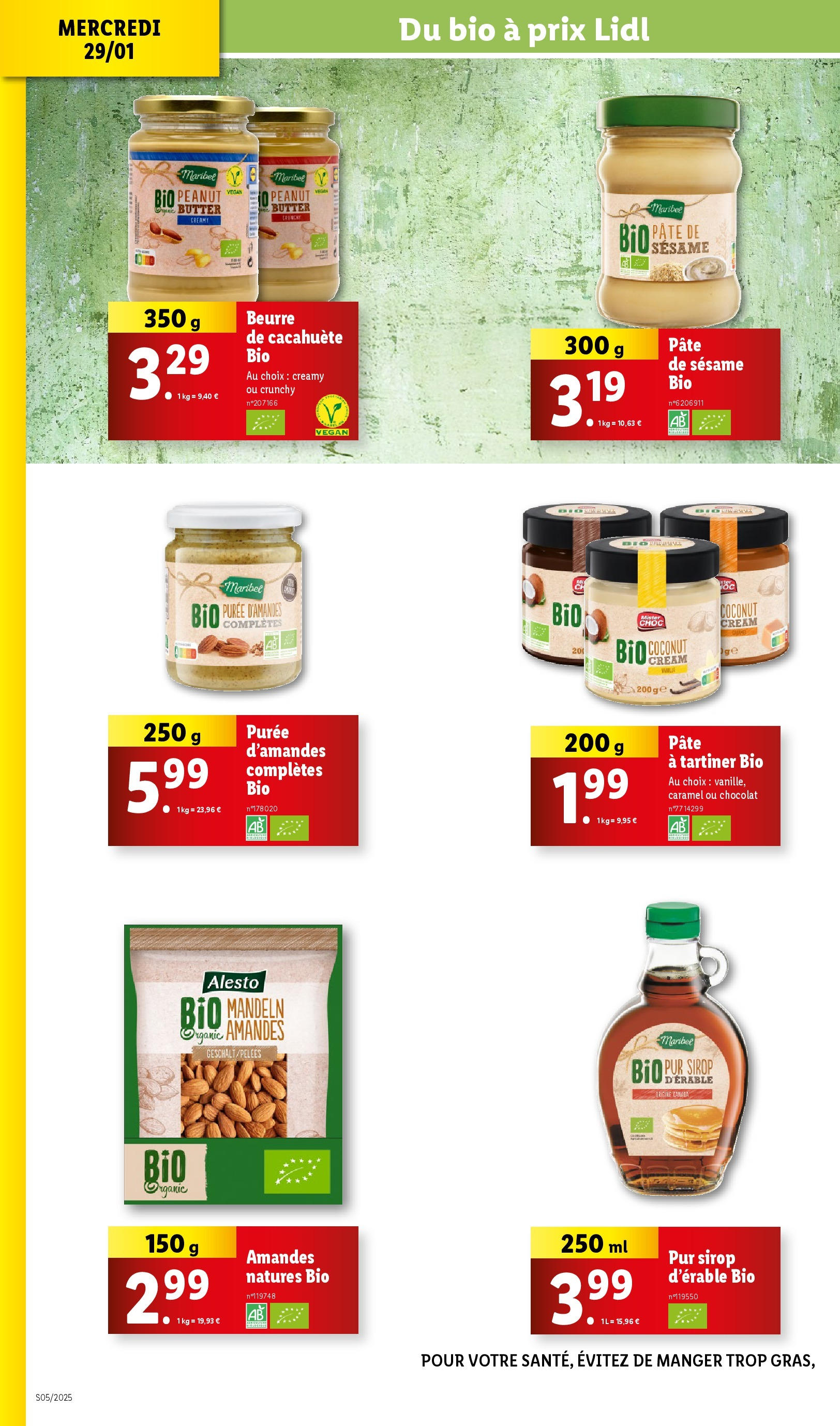 Catalogue LIDL du 28/01/2025 | Promo prospectus en ligne | Page: 30 | Produits: Purée d'amande, Beurre, Chocolat, Amandes