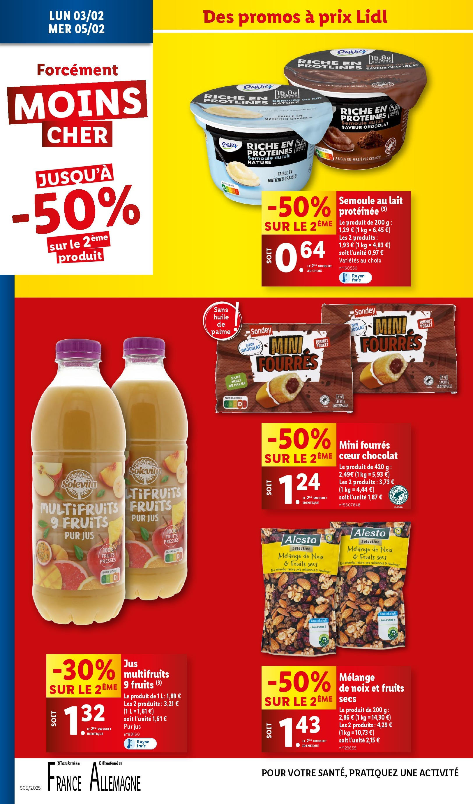 Catalogue LIDL du 28/01/2025 | Promo prospectus en ligne | Page: 36 | Produits: Huile, Chocolat, Jus, Fruits secs