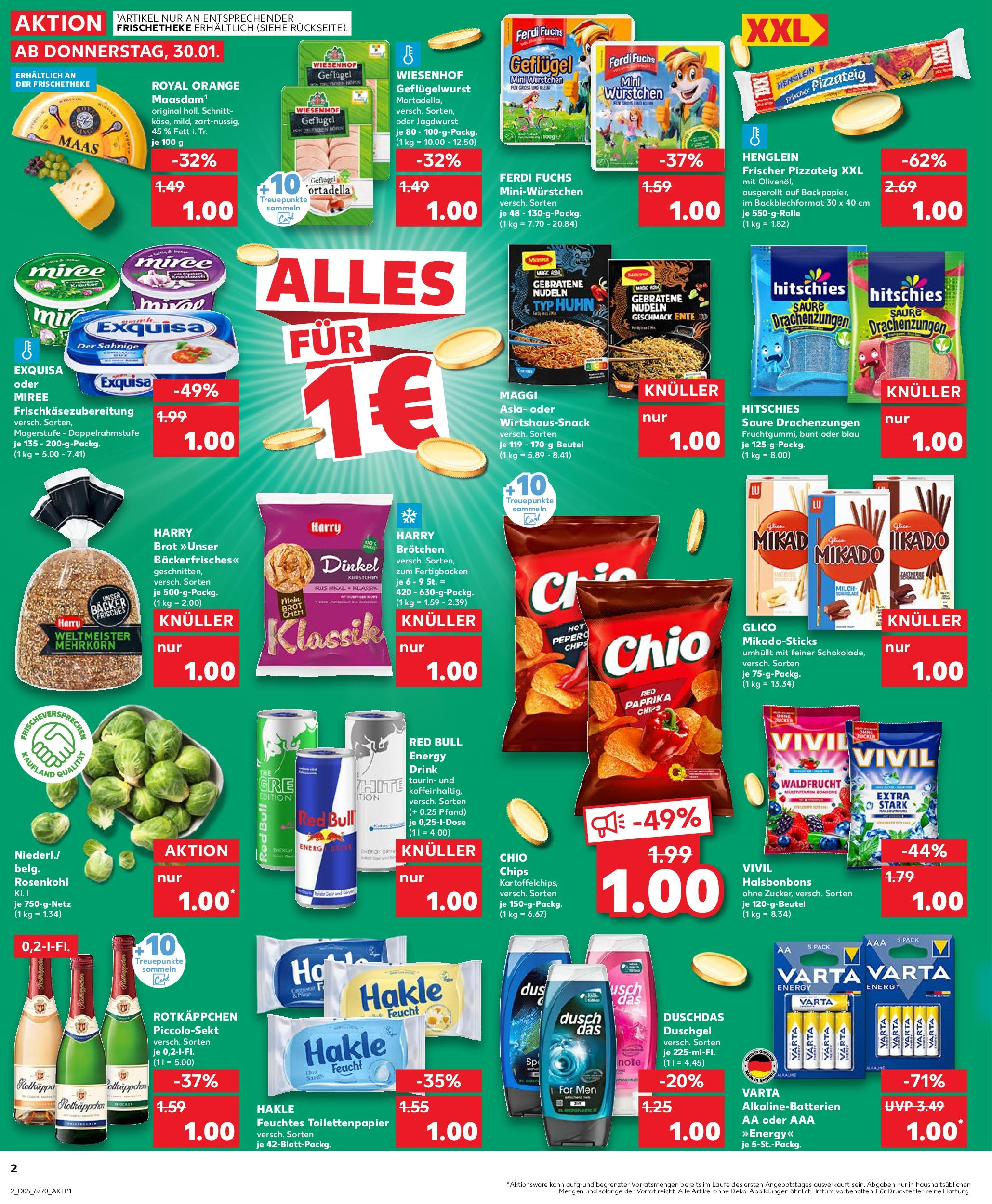 Kaufland - Monheim am Rhein, Friedrichstraße 20 (ab 30.01.2025) » Angebote Online zum Blättern | Seite: 2 | Produkte: Maggi, Brot, Chips, Toilettenpapier