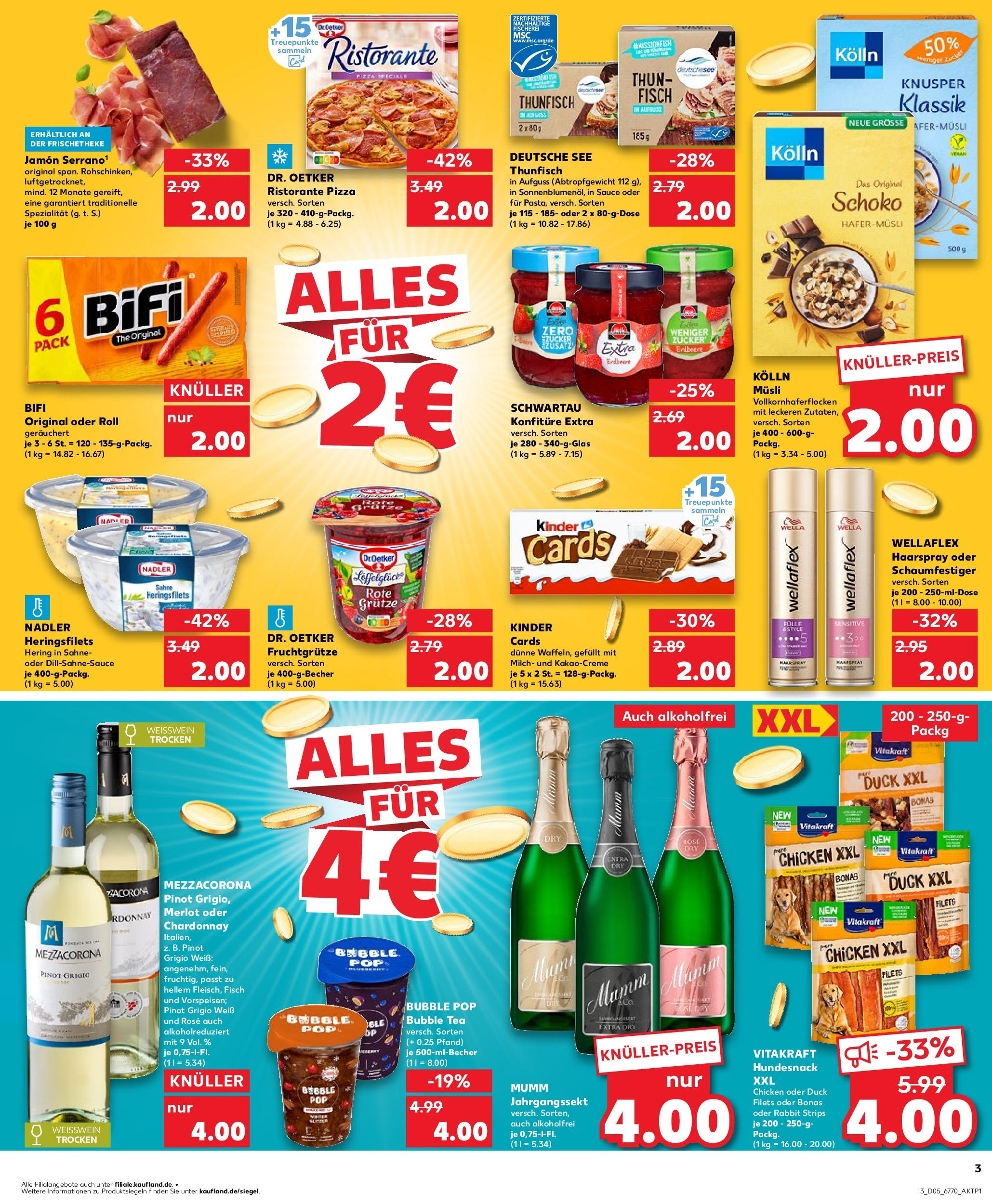 Kaufland - Monheim am Rhein, Friedrichstraße 20 (ab 30.01.2025) » Angebote Online zum Blättern | Seite: 3 | Produkte: Milch, Fisch, Zucker, Pizza