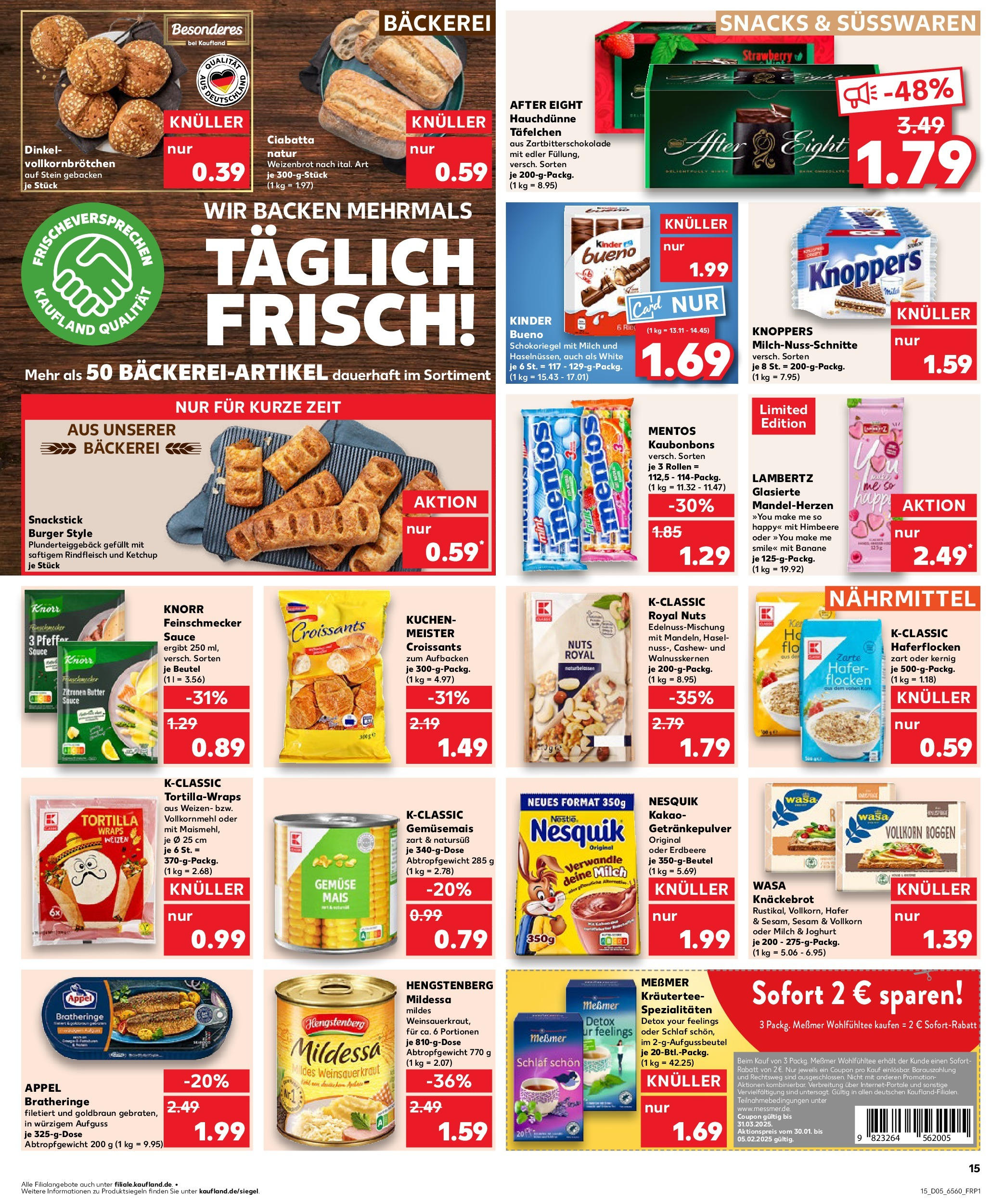 Kaufland - Sinzig, Industriestraße 10 (ab 30.01.2025) » Angebote Online zum Blättern | Seite: 15 | Produkte: Butter, Joghurt, Himbeere, Flocken