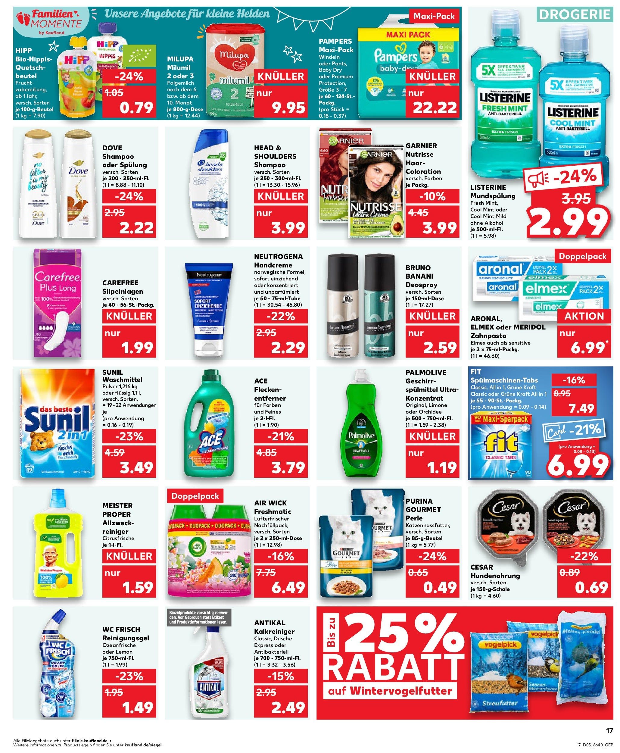 Kaufland - Wetter (Ruhr), Carl-Bönnhoff-Straße 1 (ab 30.01.2025) » Angebote Online zum Blättern | Seite: 17 | Produkte: Orchidee, Pampers, Waschmittel, Listerine