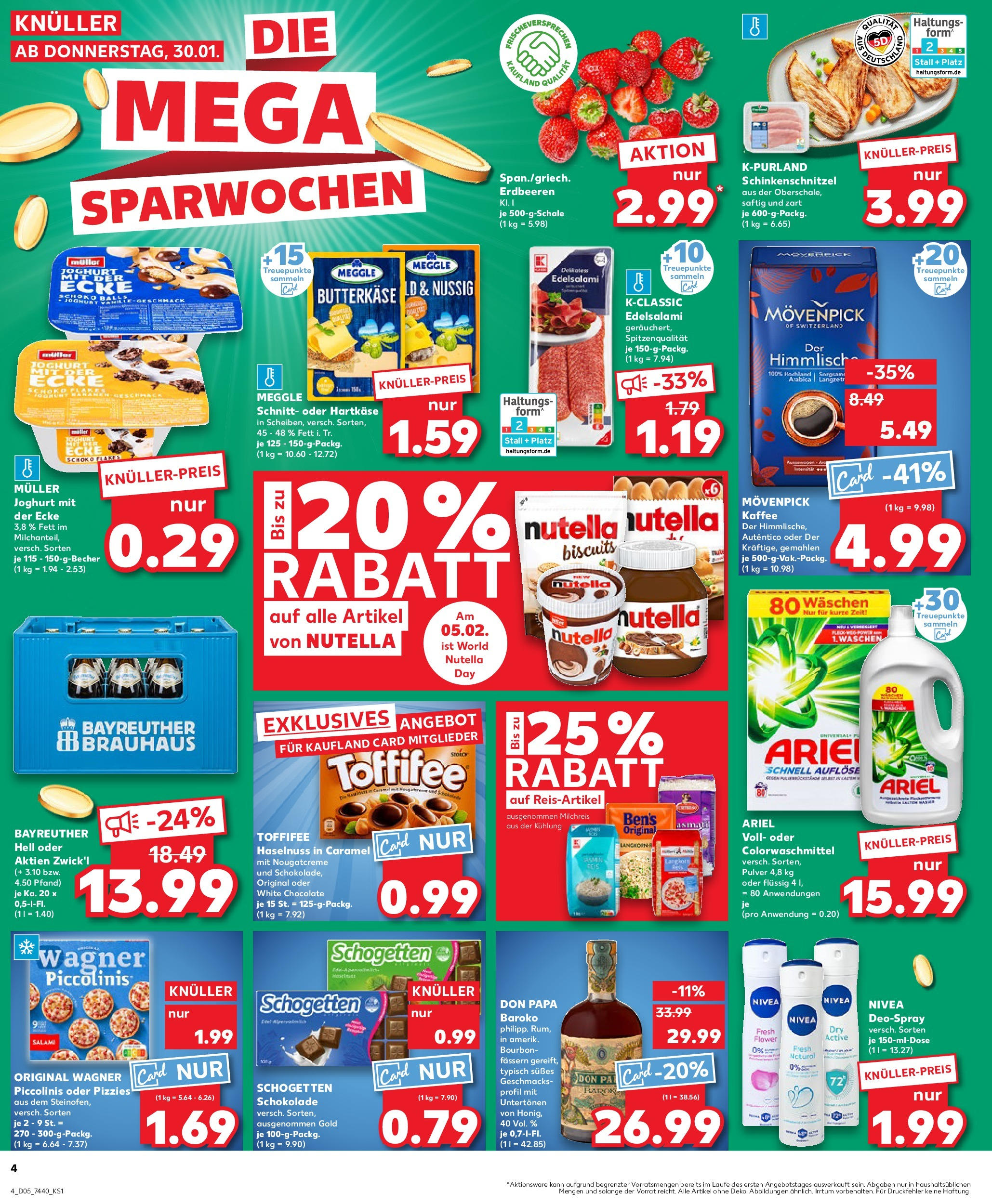 Kaufland - Korbach, Flechtdorfer Straße 5 (ab 30.01.2025) » Angebote Online zum Blättern | Seite: 4 | Produkte: Kaffee, Schokolade, Movenpick kaffee, Piccolinis