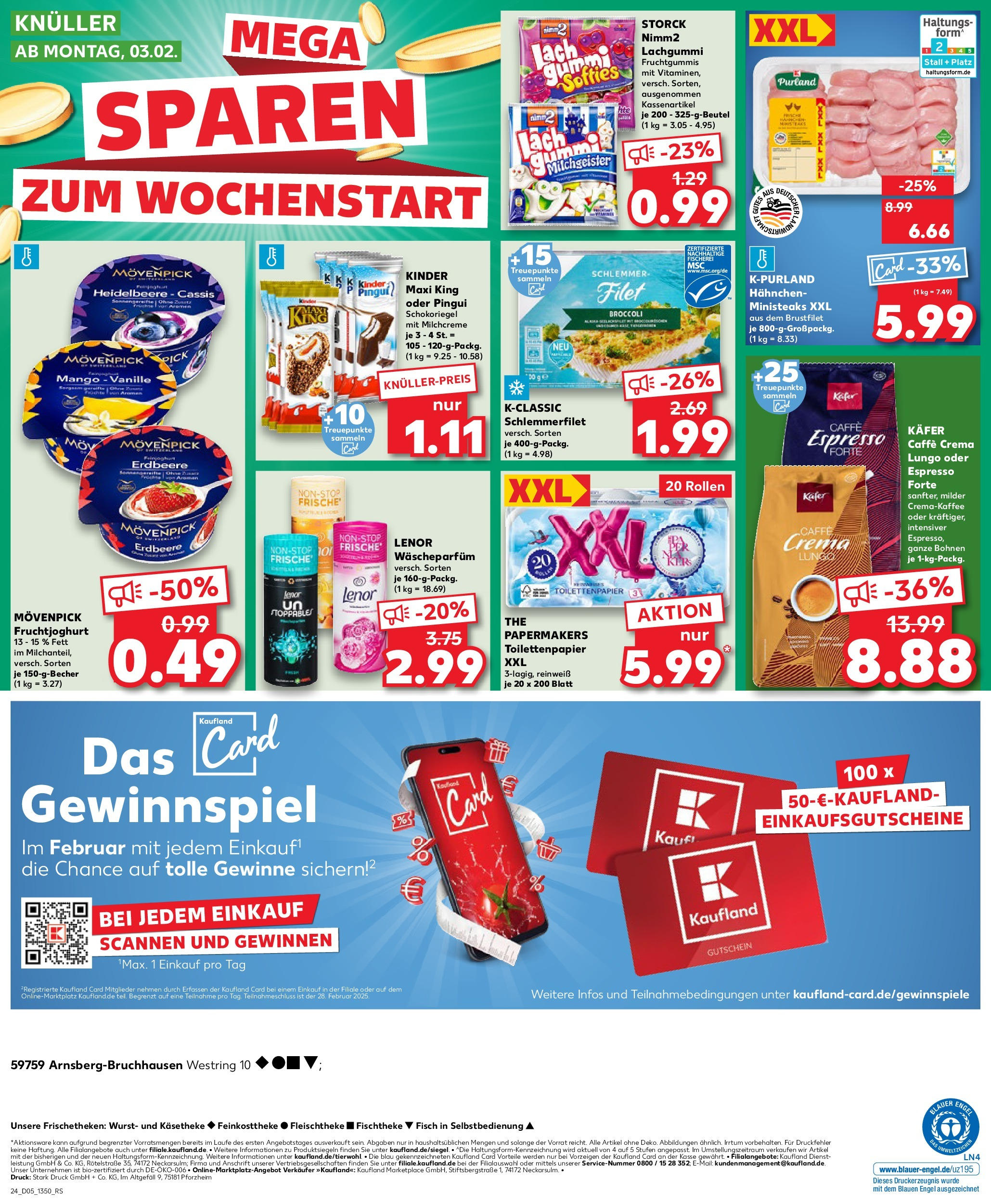 Kaufland - Arnsberg-Bruchhausen, Westring 10 (ab 30.01.2025) » Angebote Online zum Blättern | Seite: 24 | Produkte: Hahnchen, Fruchtjoghurt, Fisch, Mango