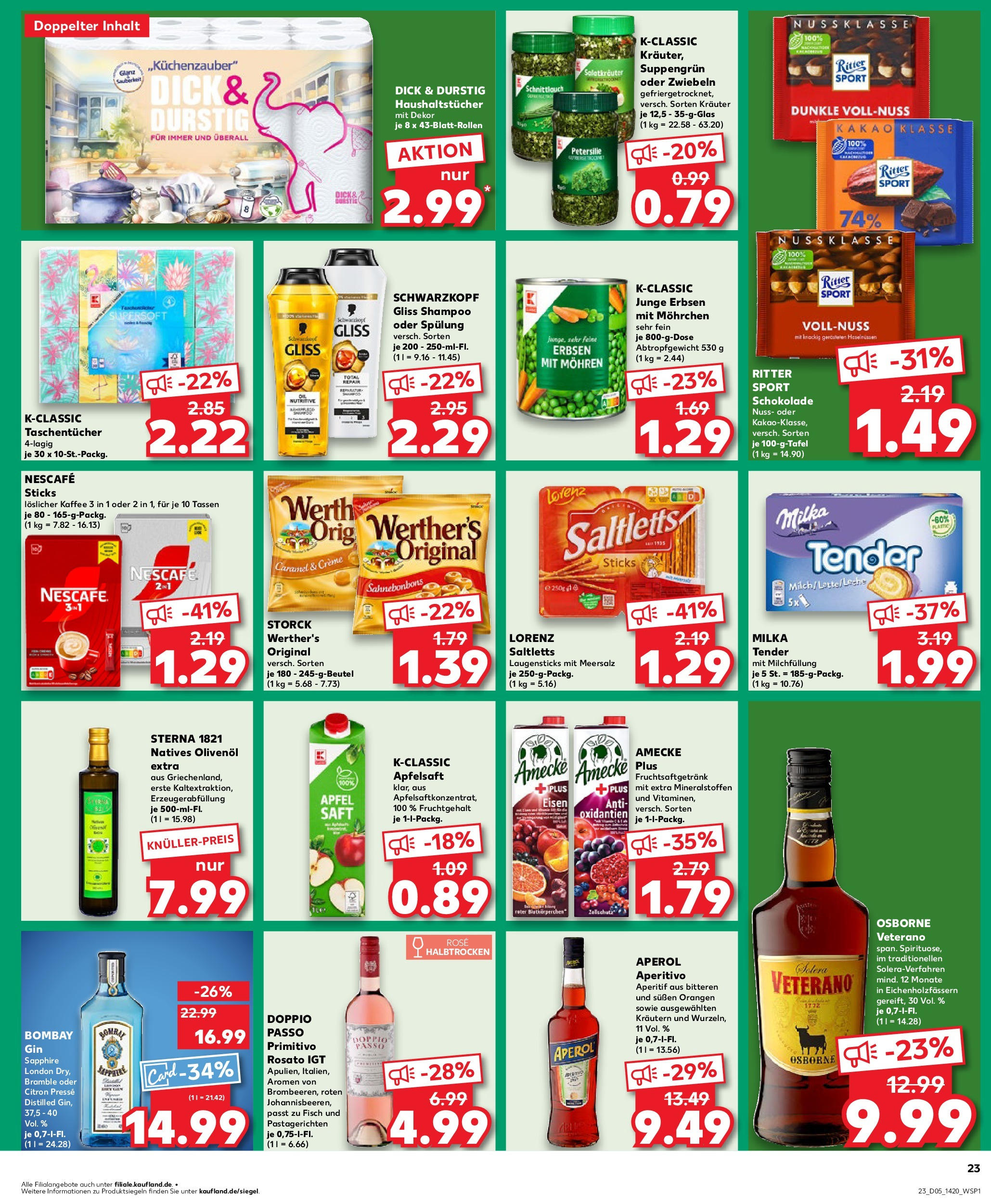 Kaufland - Gummersbach, Dieringhauser Straße 16 (ab 30.01.2025) » Angebote Online zum Blättern | Seite: 23 | Produkte: Presse, Osborne, Äpfel, Erbsen