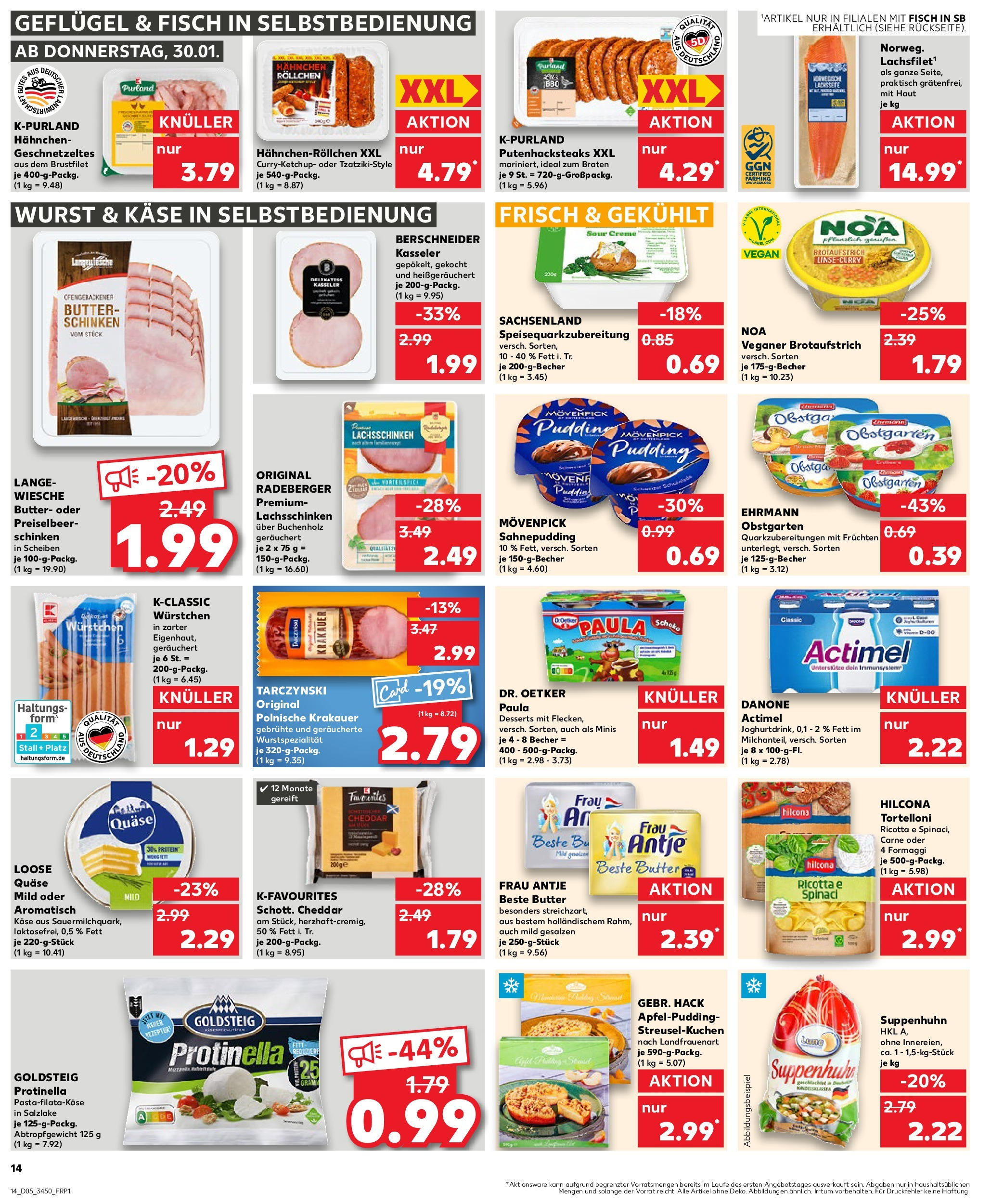 Kaufland - Bergen auf Rügen, Ringstraße 140 (ab 30.01.2025) » Angebote Online zum Blättern | Seite: 14 | Produkte: Käse, Creme, Wurst, Schinken