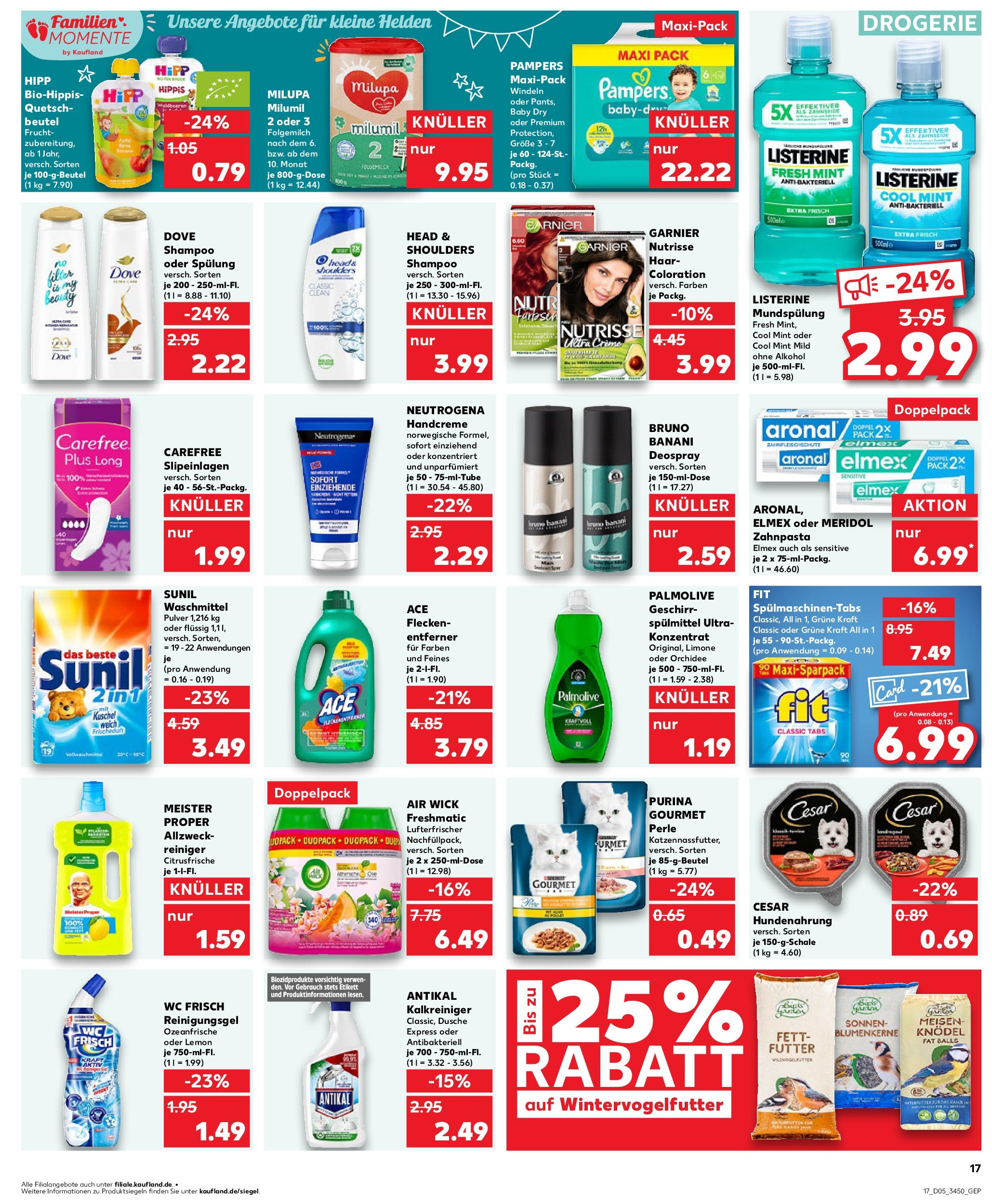 Kaufland - Bergen auf Rügen, Ringstraße 140 (ab 30.01.2025) » Angebote Online zum Blättern | Seite: 17 | Produkte: Pampers, Creme, Handcreme, Zahnpasta