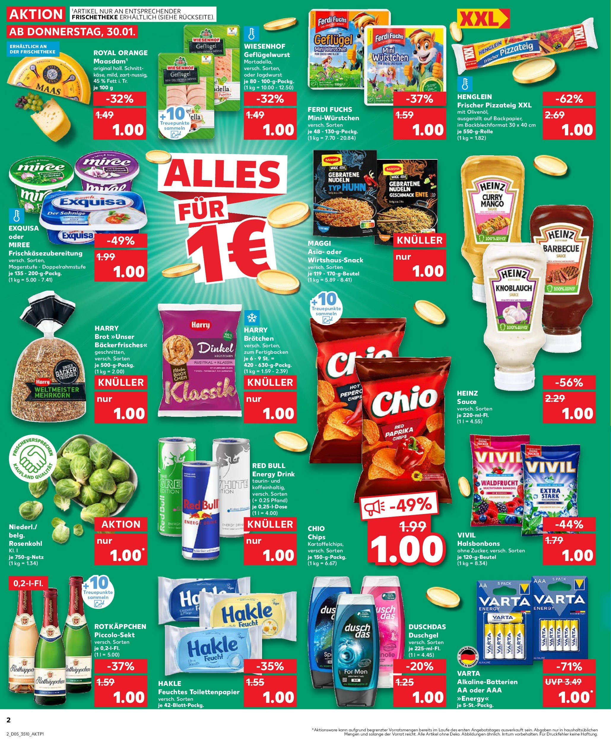 Kaufland - Meißen, Schützestraße 1 (ab 30.01.2025) » Angebote Online zum Blättern | Seite: 2 | Produkte: Energy, Duschgel, Ente, Feuchtes Toilettenpapier