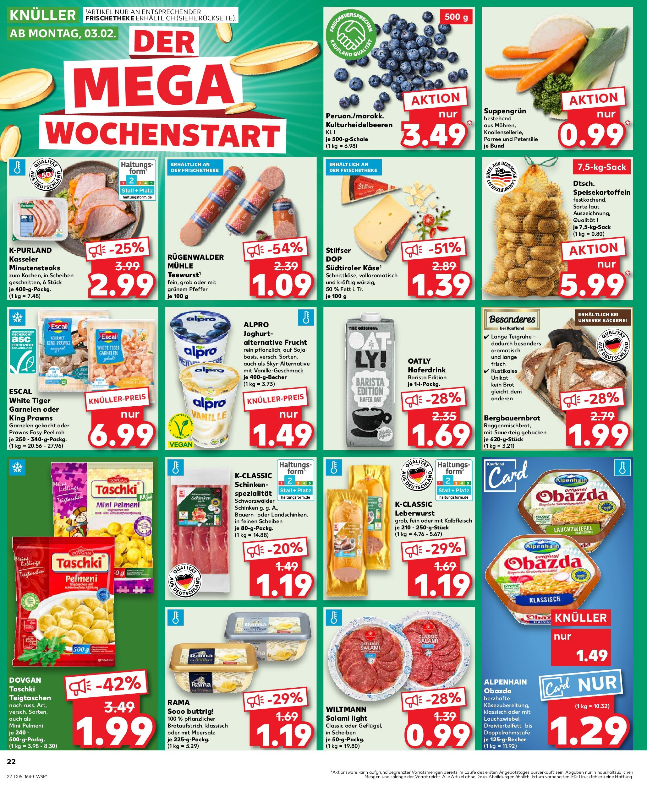 Kaufland - Westerburg, Poststraße 7 (ab 30.01.2025) » Angebote Online zum Blättern | Seite: 22 | Produkte: Rama, Garnelen, Oatly, Pfeffer