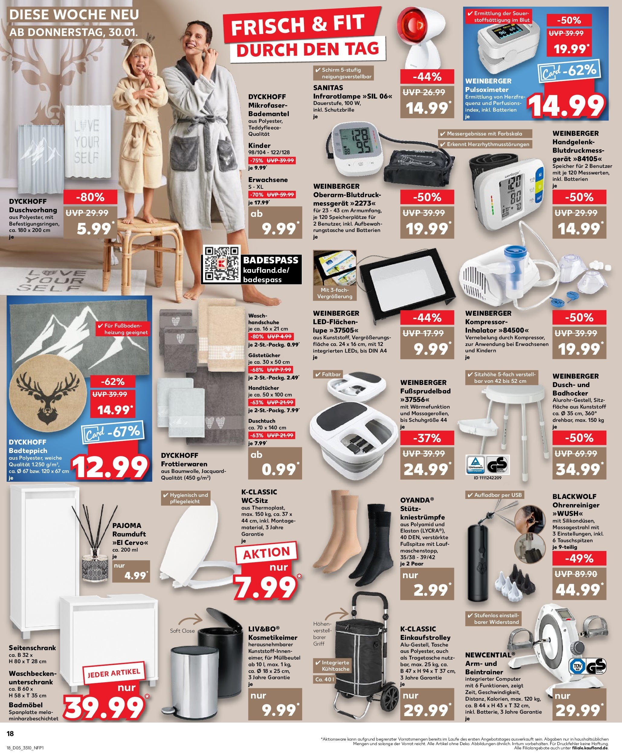 Kaufland - Ahrensfelde, Landsberger Chaussee 17 (ab 30.01.2025) » Angebote Online zum Blättern | Seite: 18 | Produkte: Tasche, Batterien, Badhocker, Bademantel