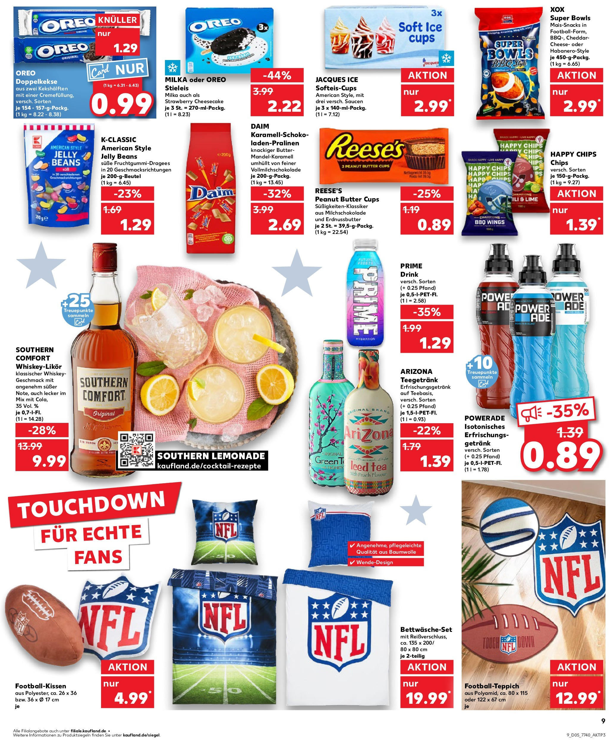 Kaufland - Nürnberg, Fürther Straße 187 (ab 30.01.2025) » Angebote Online zum Blättern | Seite: 9 | Produkte: Powerade, Southern comfort, Chips, Whiskey