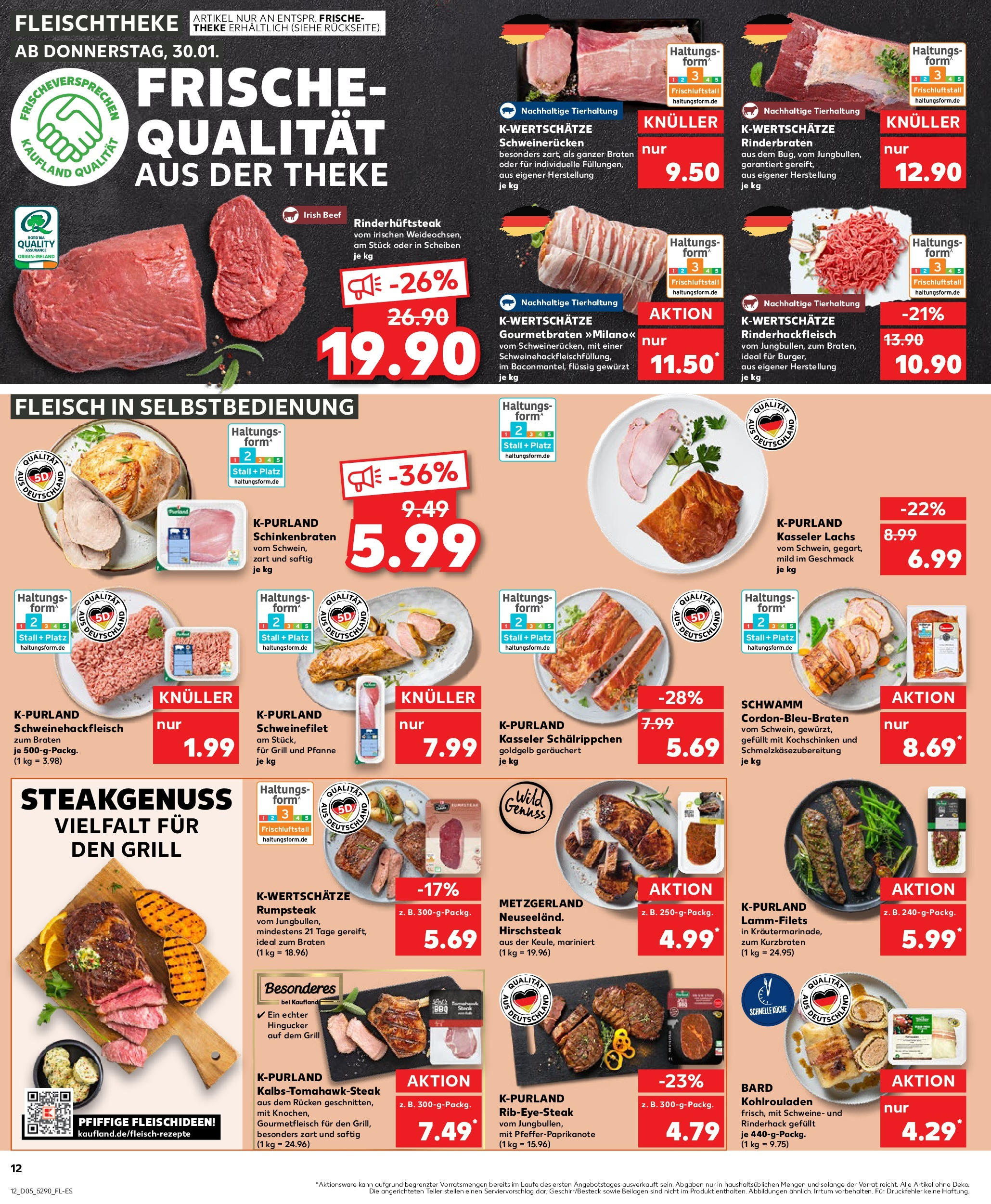 Kaufland - Regensburg, Hans-Hayder-Straße 2 (ab 30.01.2025) » Angebote Online zum Blättern | Seite: 12 | Produkte: Rinderbraten, Theke, Küche, Fleisch