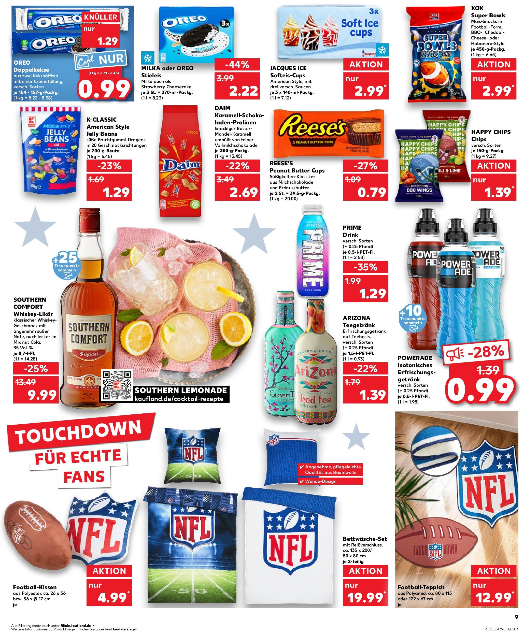 Kaufland - Riesa, Hauptstraße 74-78 (ab 30.01.2025) » Angebote Online zum Blättern | Seite: 9 | Produkte: Butter, Powerade, Southern comfort, Whiskey