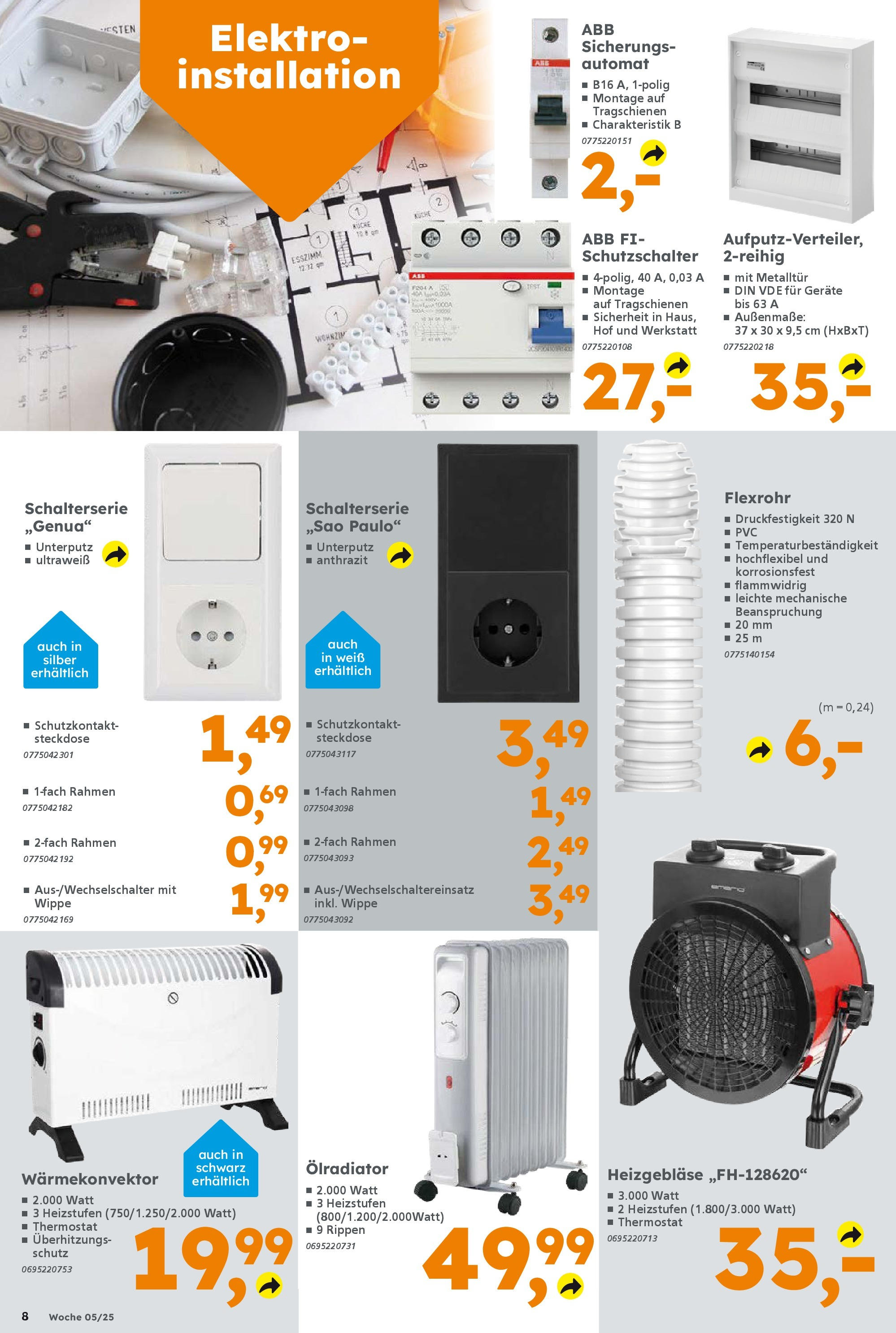 Globus Baumarkt - Ilmenau, Bücheloher Straße 31 (ab 27.01.2025) zum Blättern | Seite: 8 | Produkte: Steckdose, Küche