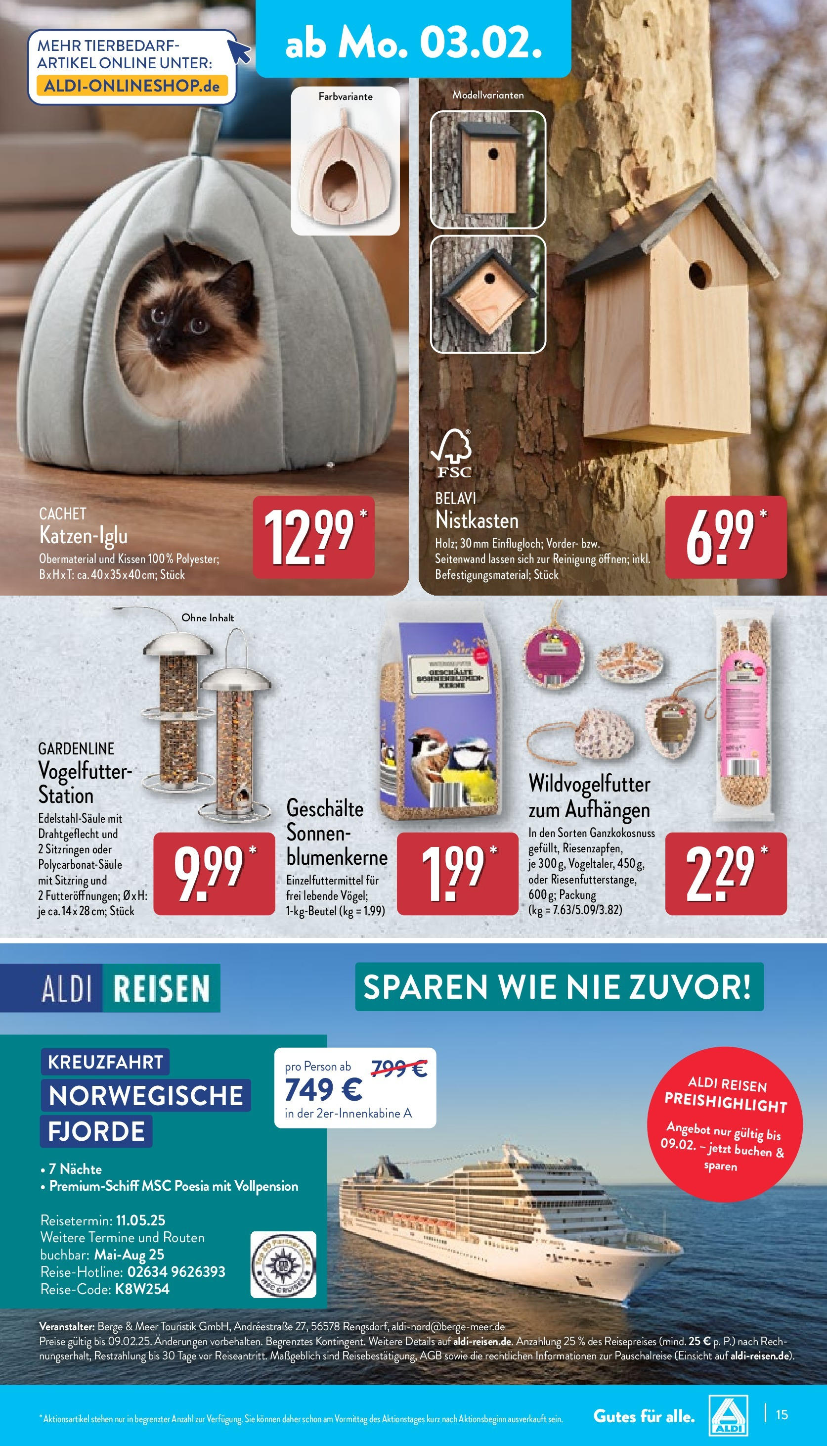 Aldi - ALDI Nord: Wochenangebote (ab 02.02.2025) » Angebote Online | Seite: 15 | Produkte: Belavi, Kissen