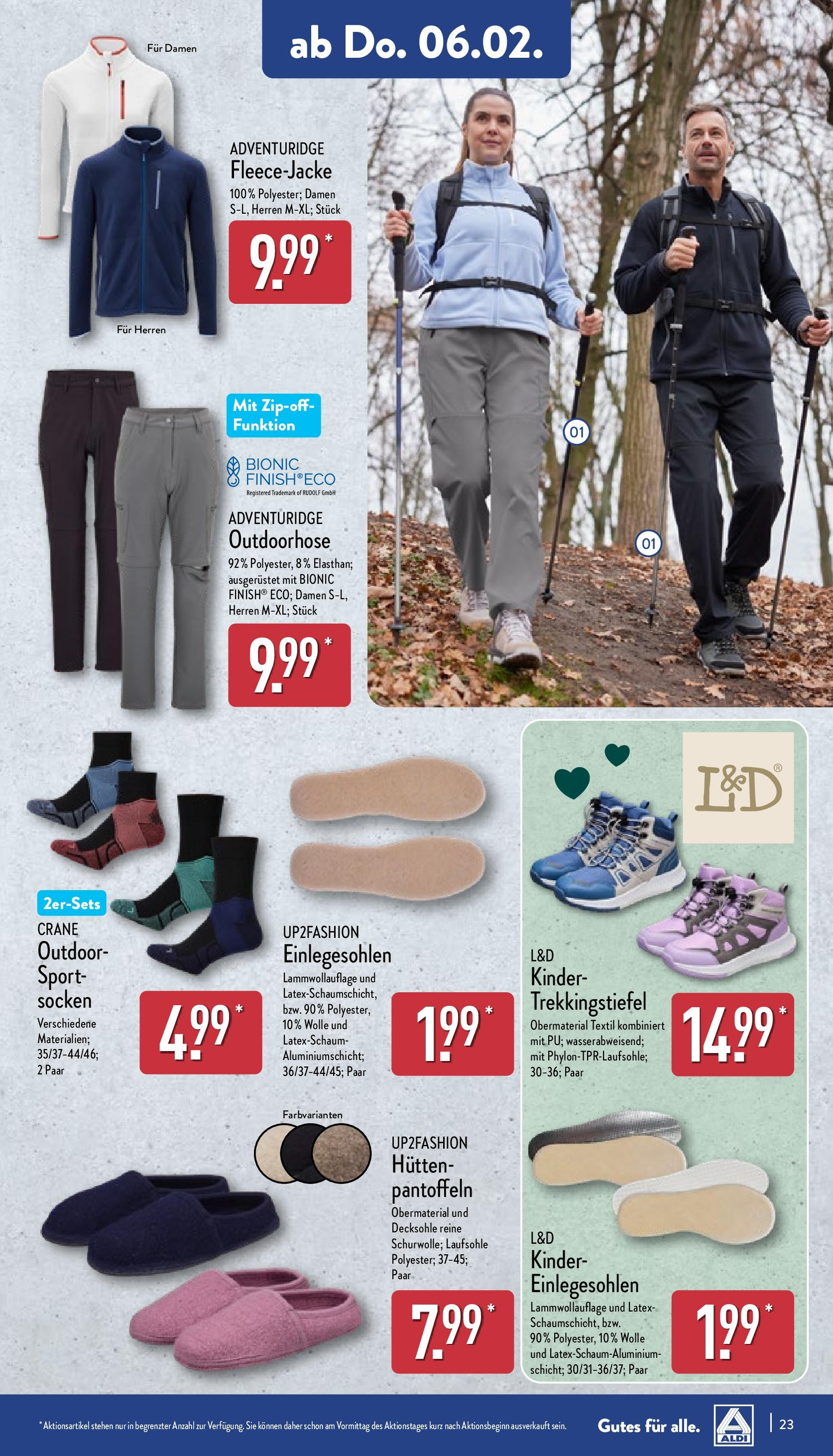 Aldi - ALDI Nord: Wochenangebote (ab 02.02.2025) » Angebote Online | Seite: 23 | Produkte: Up2fashion, Socken