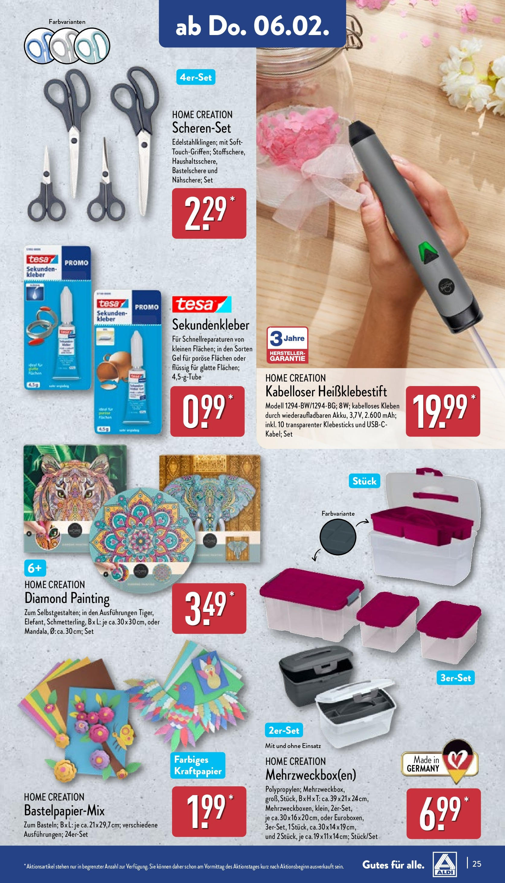 Aldi - ALDI Nord: Wochenangebote (ab 02.02.2025) » Angebote Online | Seite: 25 | Produkte: Home creation