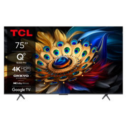 Телевизор TCL 75C61B 4K Ultra HD QLED SMART TV, GOOGLE TV, 75.0 ", 189.0 см